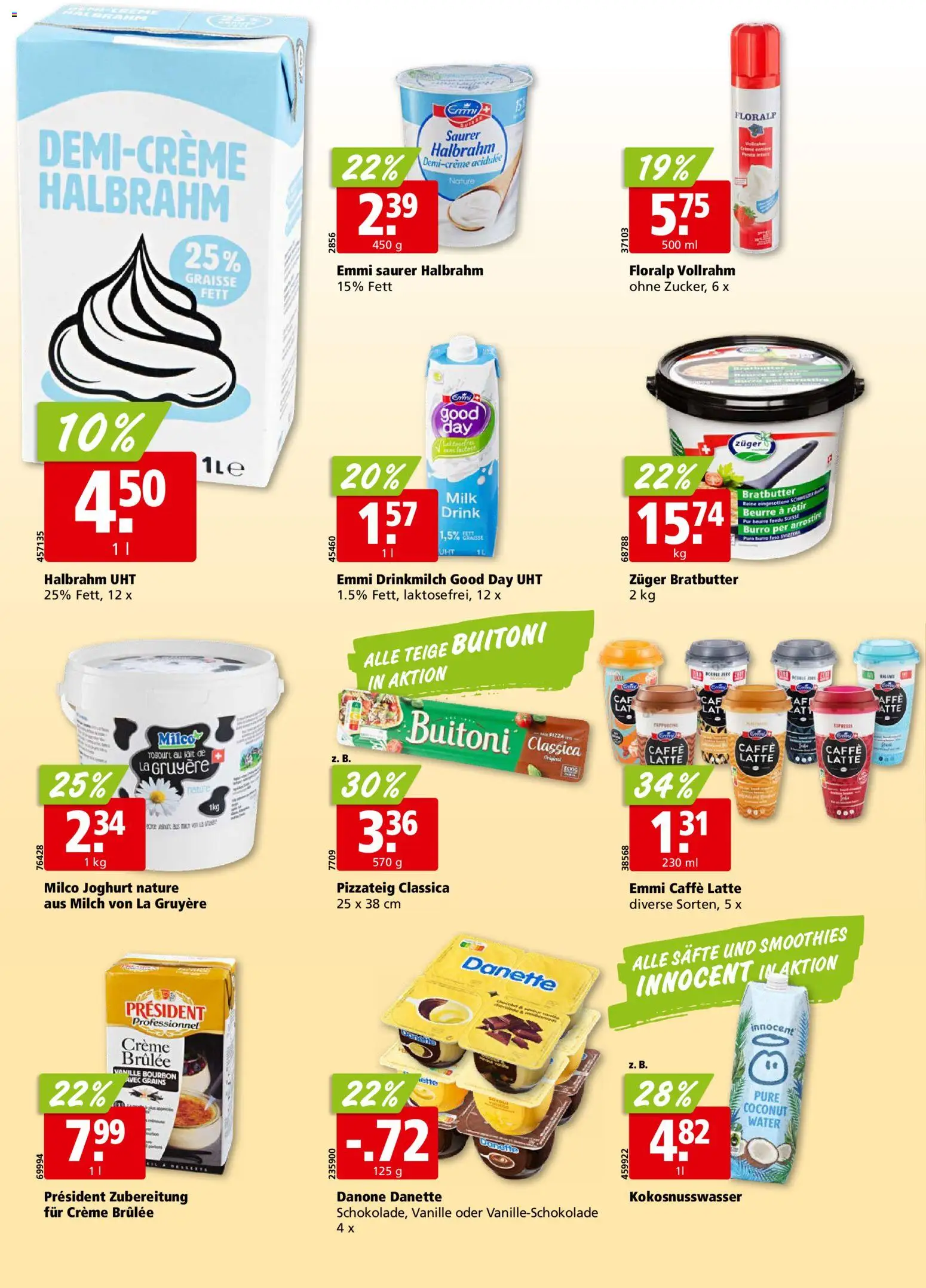 Aligro aktionen Chavannes, Matran, Genf, Sitten – gültig ab 13.07.2026 | Seite: 14 | Produkte: Joghurt, Pizza, Bourbon, Creme