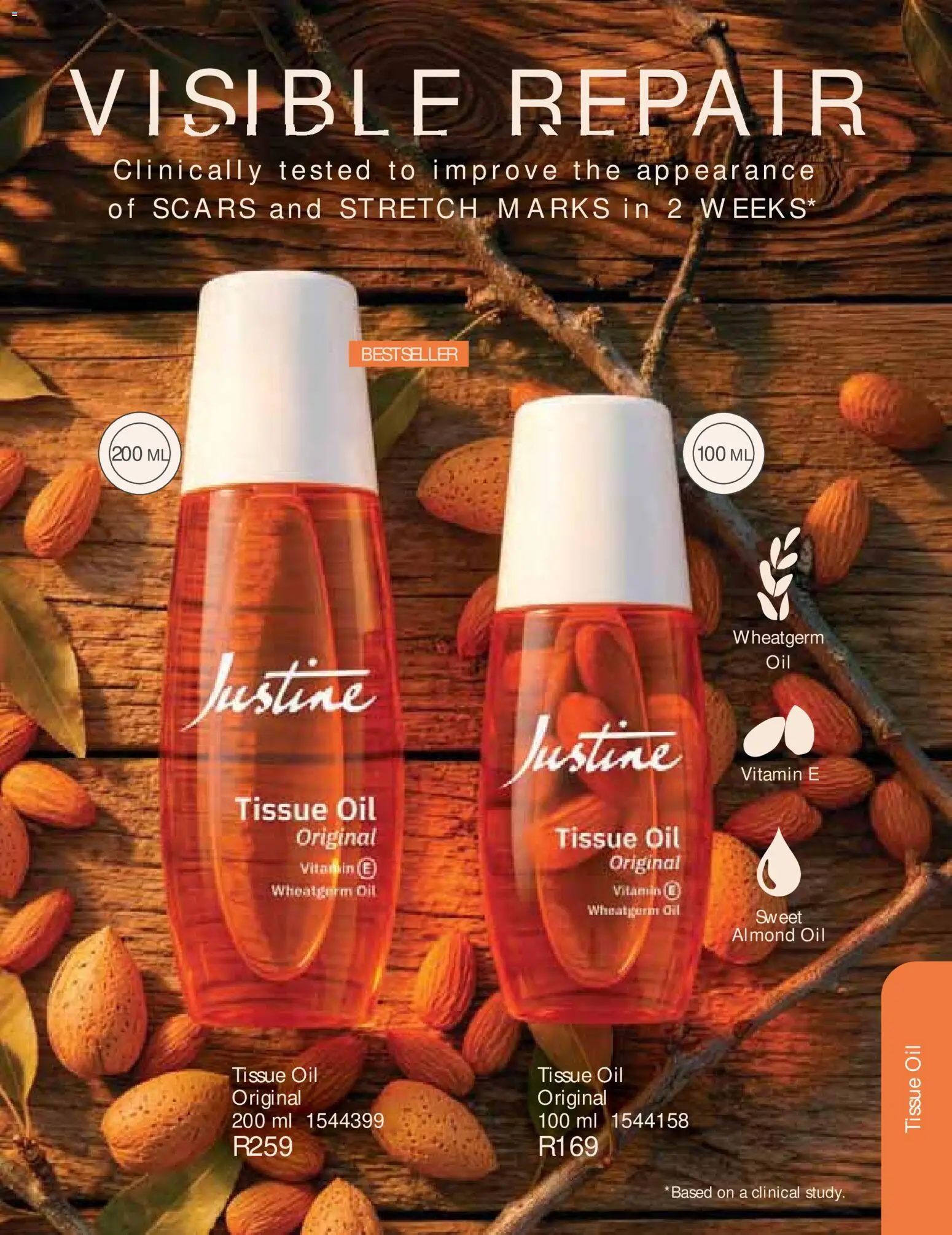 New Justine catalogue – valid from 01/08/2026 | Page: 108 | Products: Tissue oil, Oil