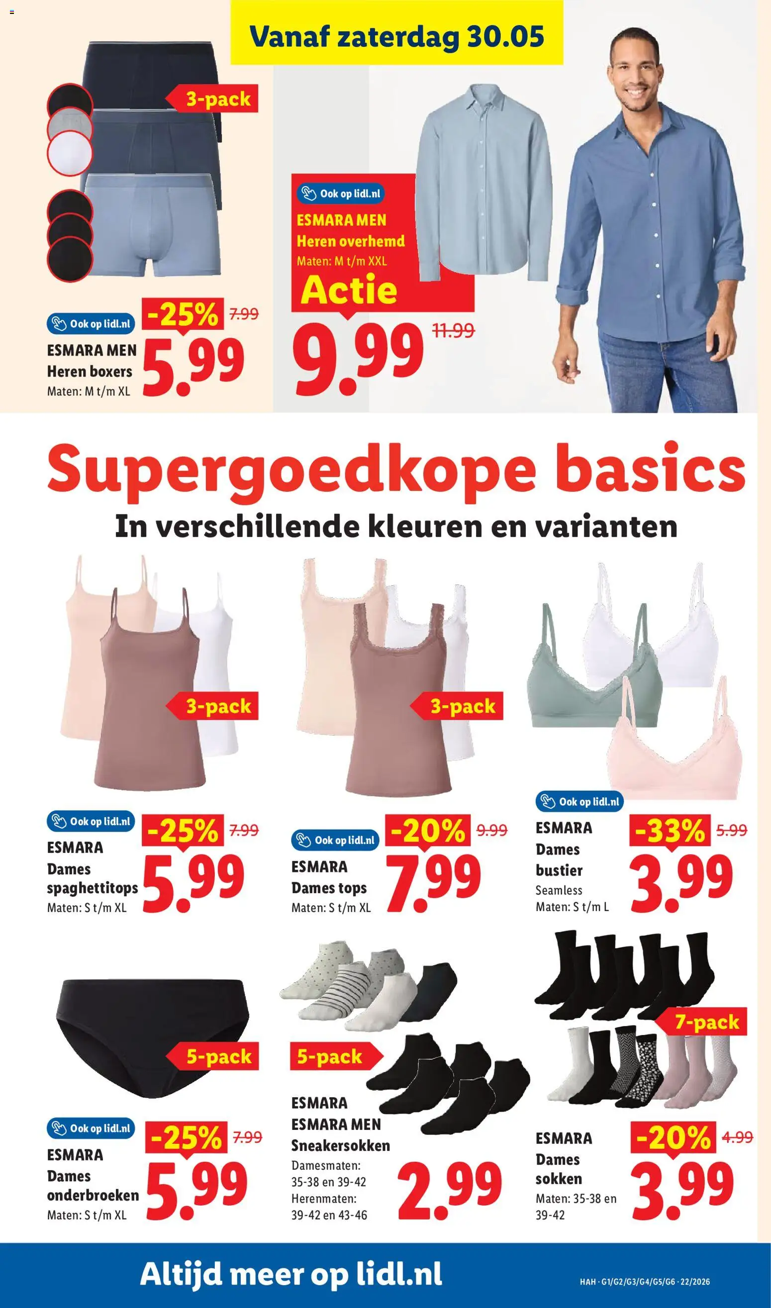 {H1} | Pagina: 16 | Producten: Sokken, Boxers, Tank top