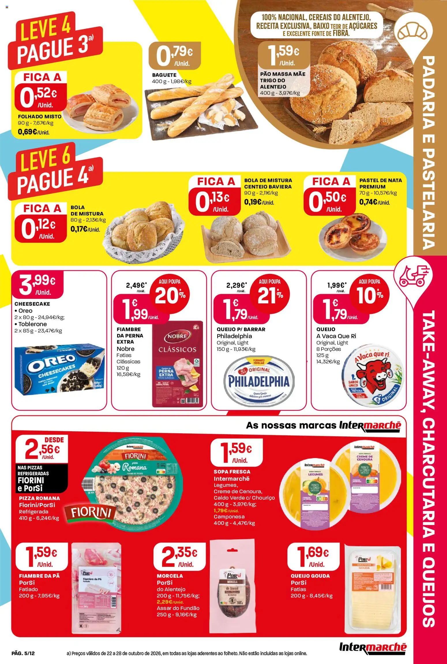 Intermarché folheto Mini │ válido de 22/10/2026 | Página: 5 | Produtos: Oreo, Pão, Pizza, Cereais