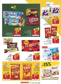 Konzum Katalog - Pregled kataloga iz trgovine Konzum, vrijedi od 26.08.2026 | Stranica: 7 | Proizvodi: Čokolada, Bomboni, Deserti, Biskvit