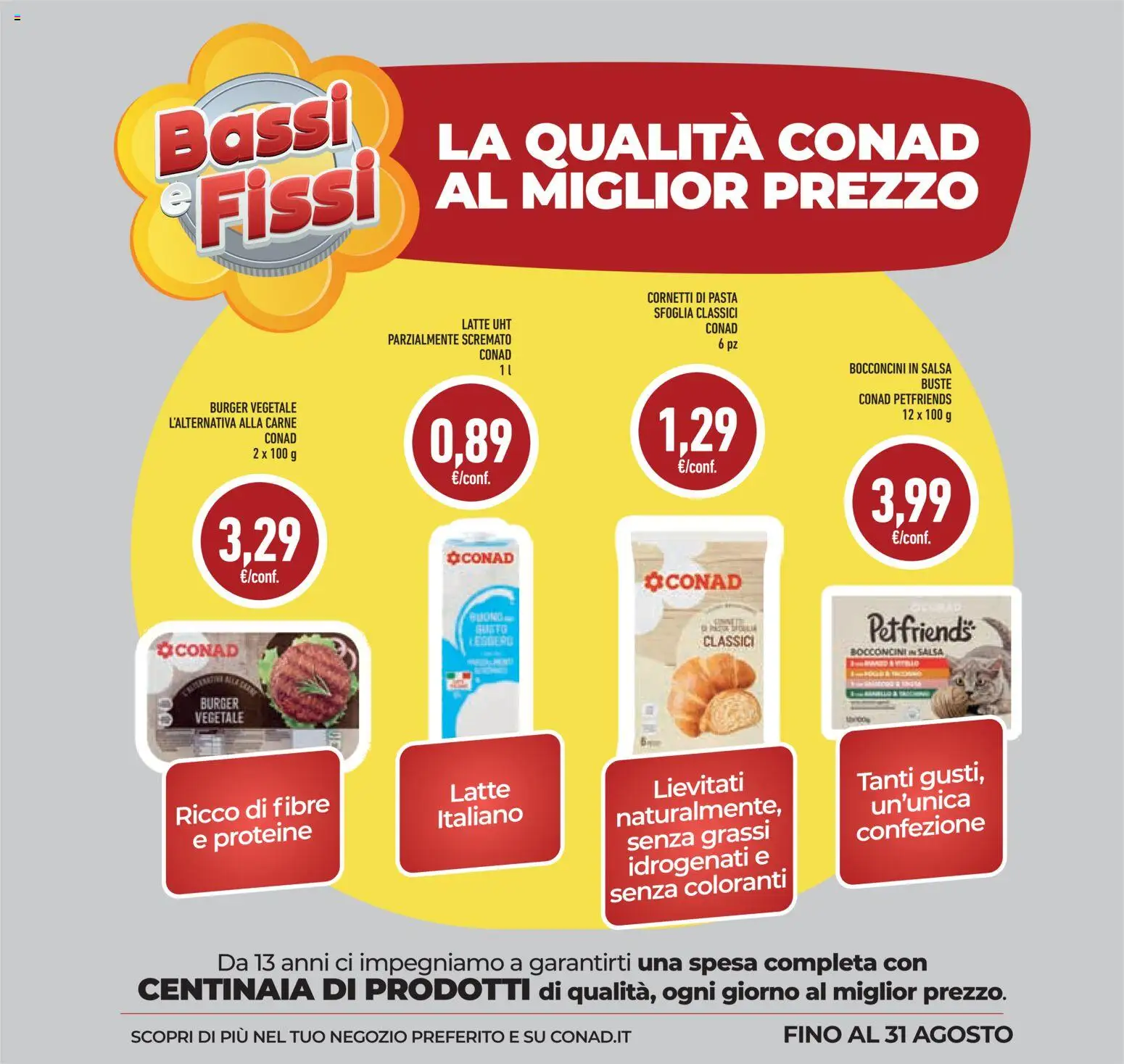 Volantino Conad del 09/09/2026 | Pagina: 21 | Prodotti: Salsa, Latte, Pasta, Carne