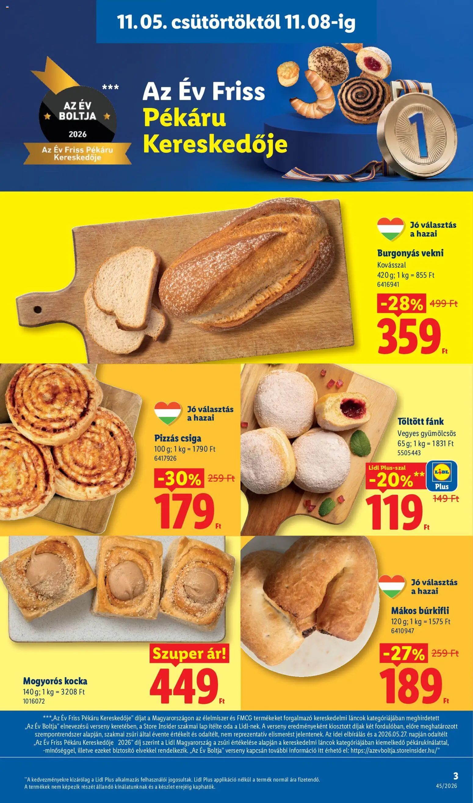 Lidl akciós ujság - amely érvényes a következő dátumtól: 2026.11.05. | Oldal: 3