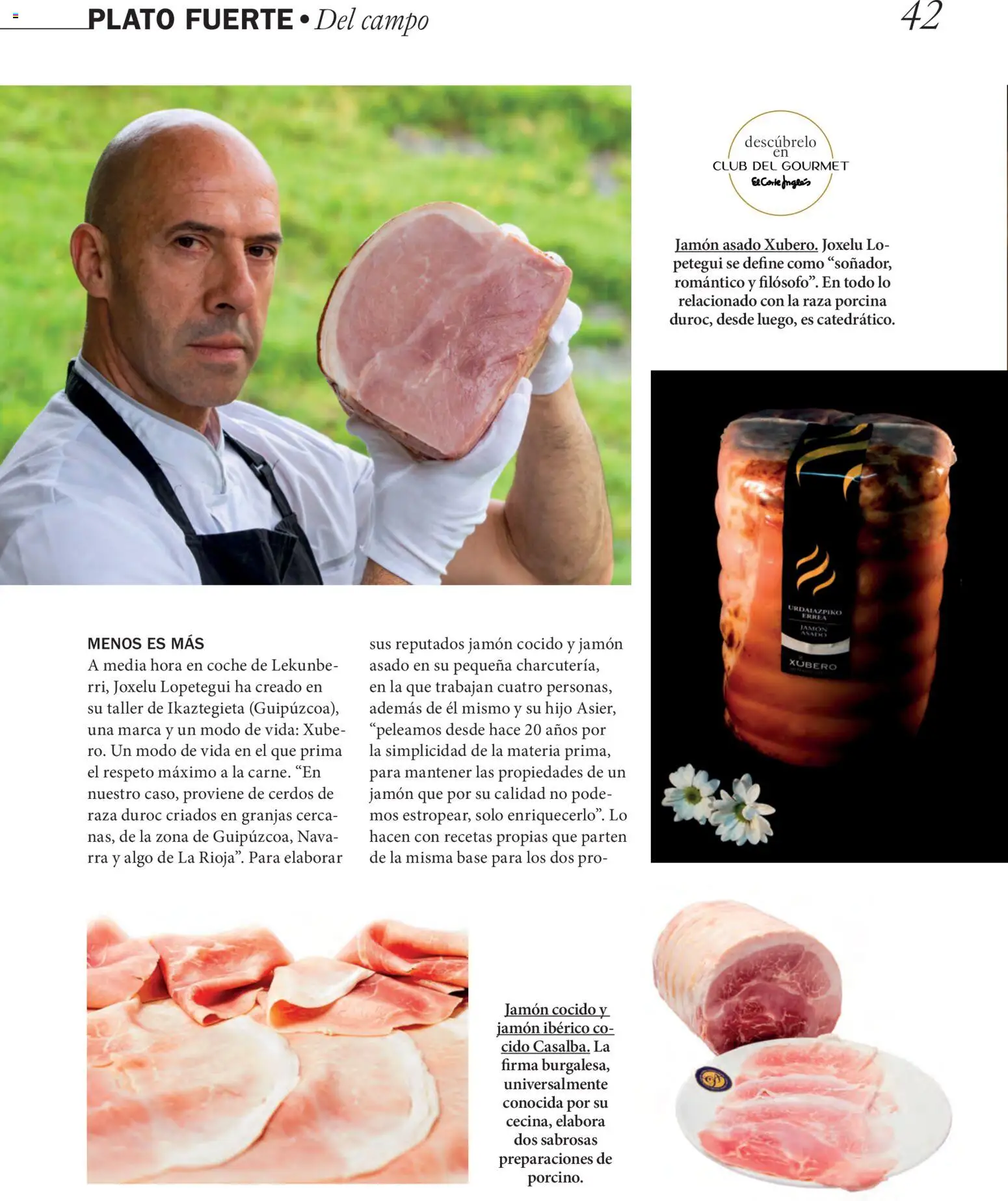 El Corte Inglés ofertas │ válido desde el 22/06/2026 | Página: 42 | Productos: Jamón ibérico, Jamón, Jamón cocido