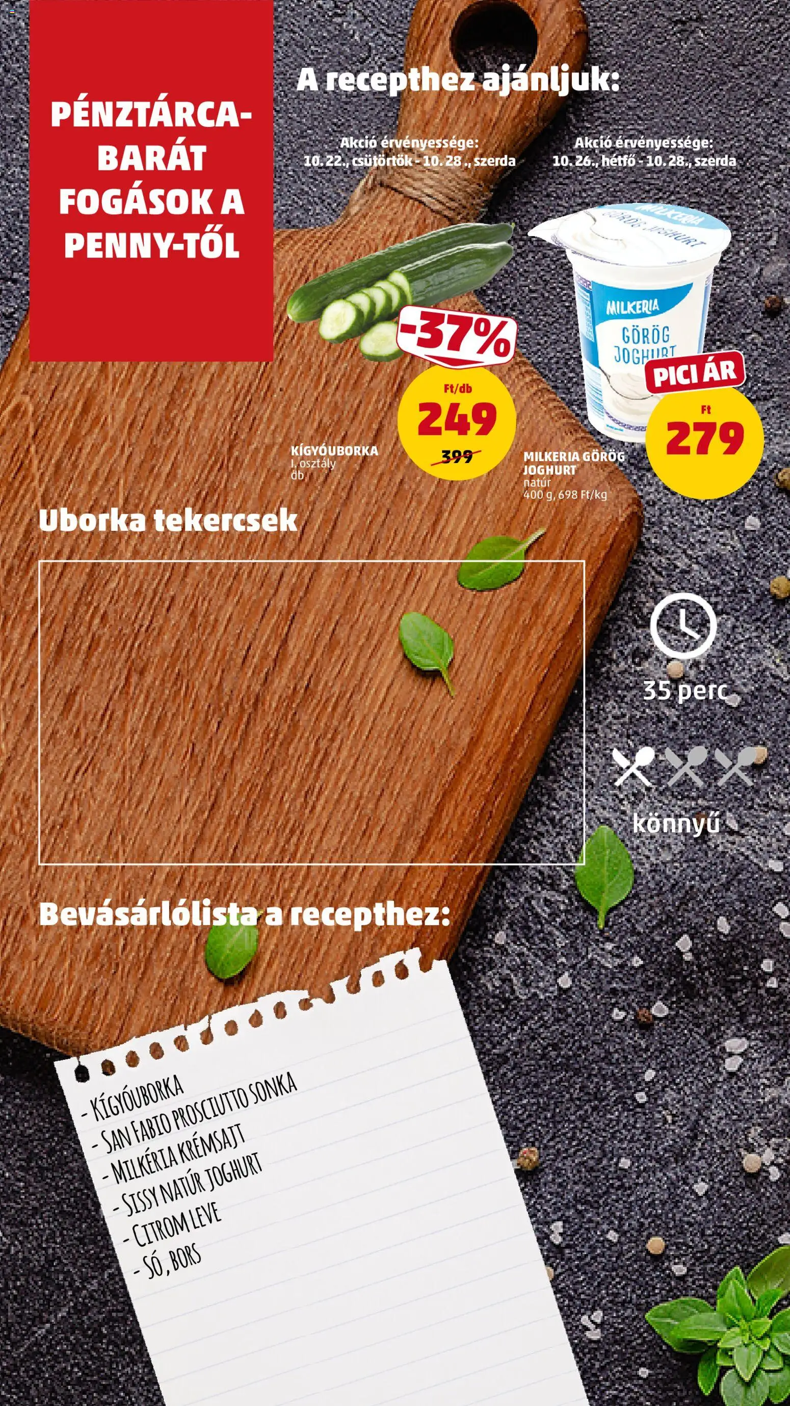 PENNY akciós ujság - amely érvényes a következő dátumtól: 2026.10.22. | Oldal: 12
