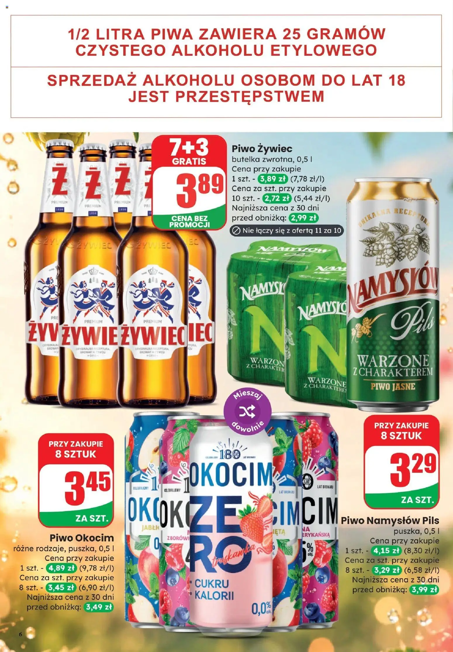 Dino gazetka - Weekendowe Okazje od 09.10.2026 | Strona: 6 | Produkty: Piwo, Piwo Namysłów