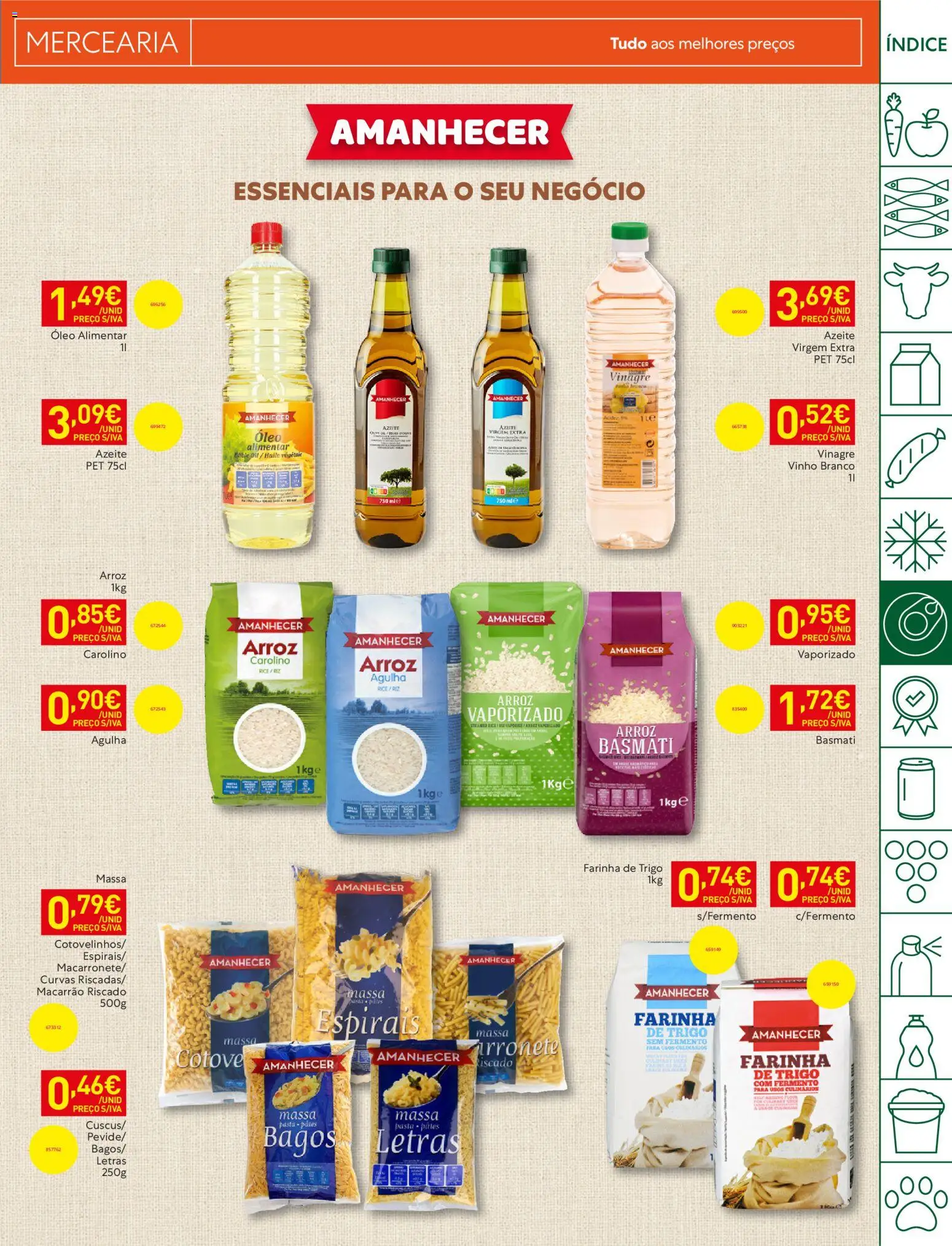 Recheio folheto Madeira │ válido de 14/07/2026 | Página: 13 | Produtos: Vinagre, Azeite, Arroz, Macarrão