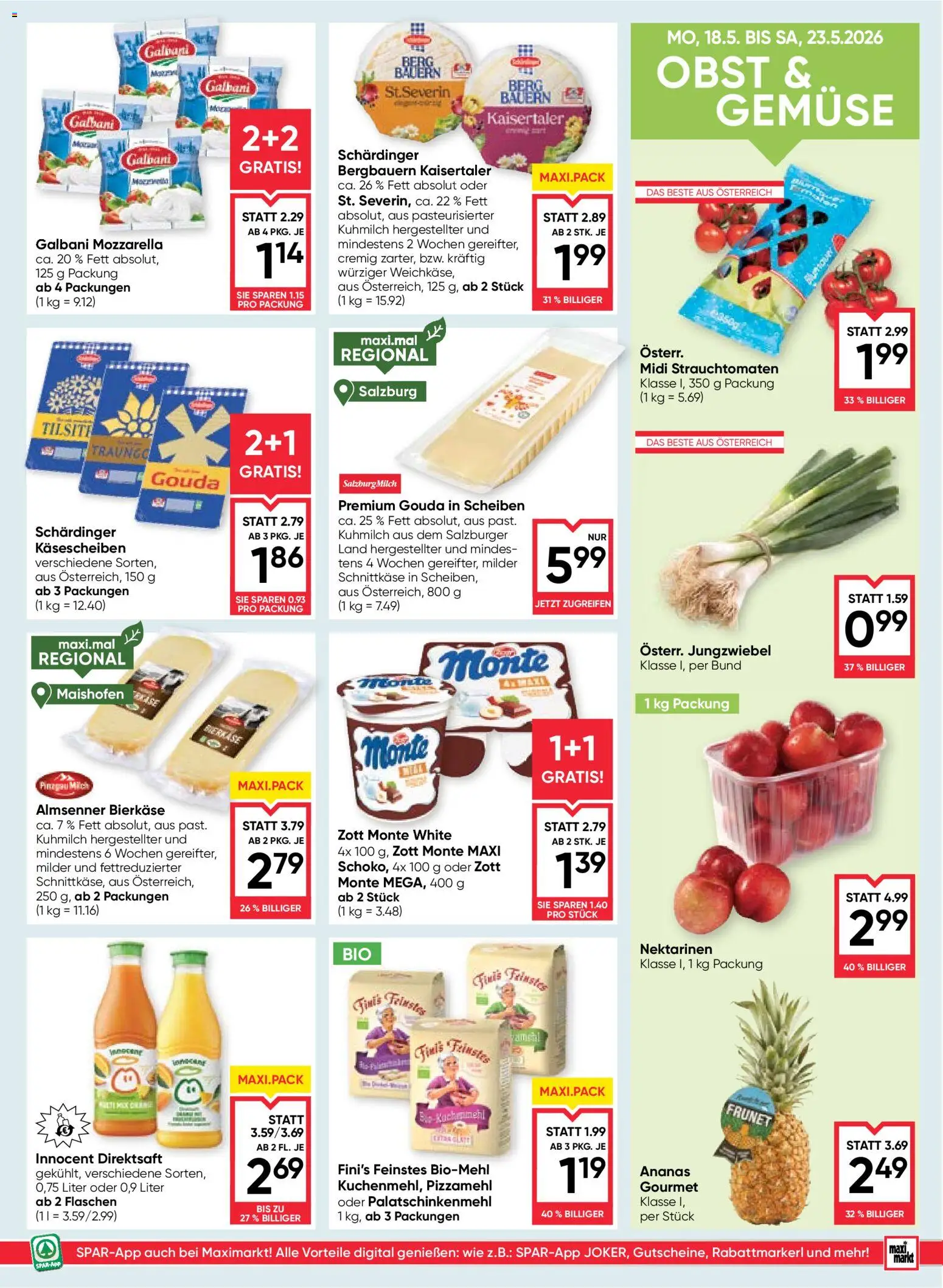 Maximarkt Flugblatt gültig ab 21.05.2026 | Seite: 9 | Produkte: Gemüse, Obst, Ananas