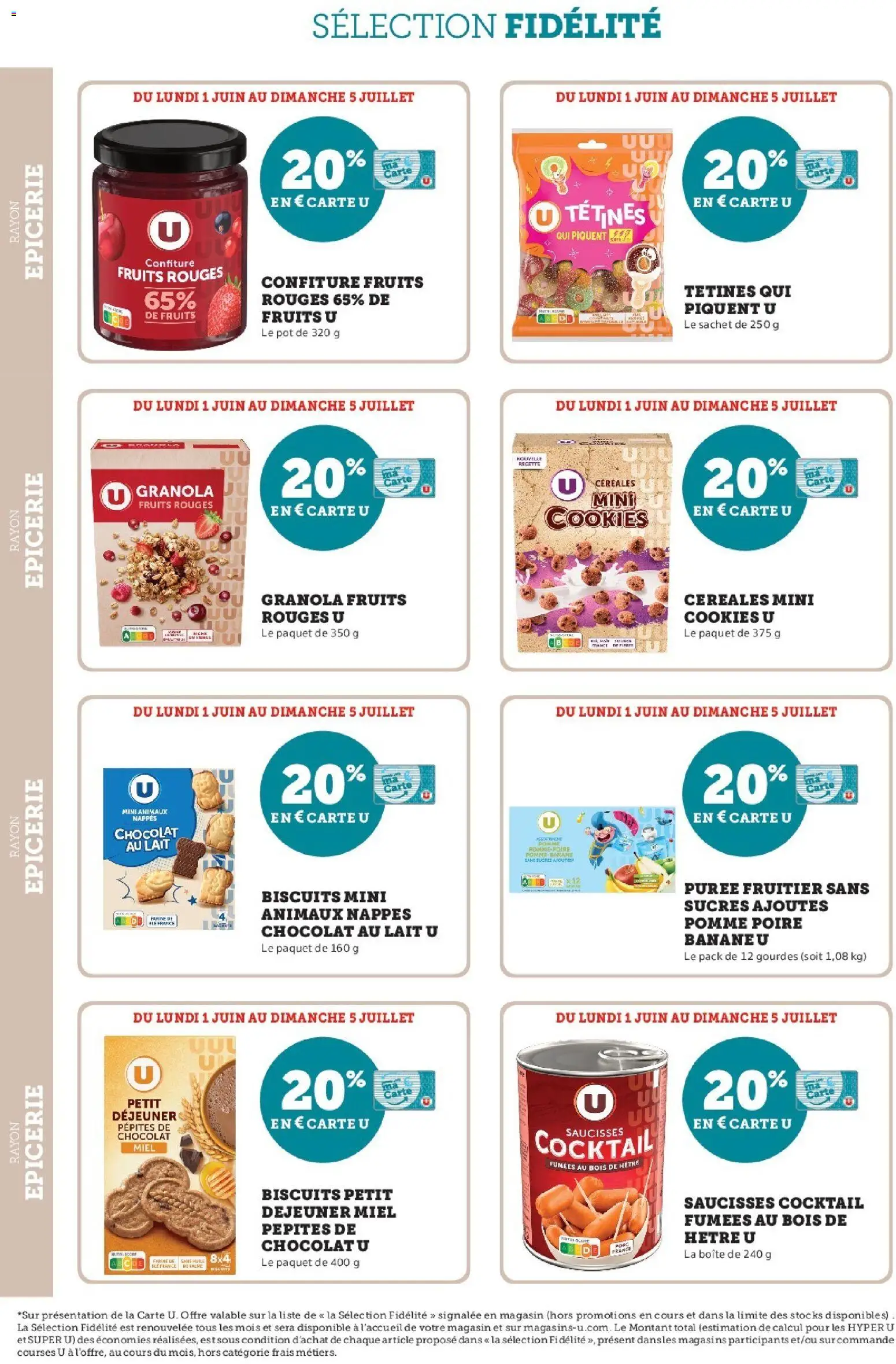 {H1} | Page: 8 | Produits: Poire, Pomme, Banane, Céréales
