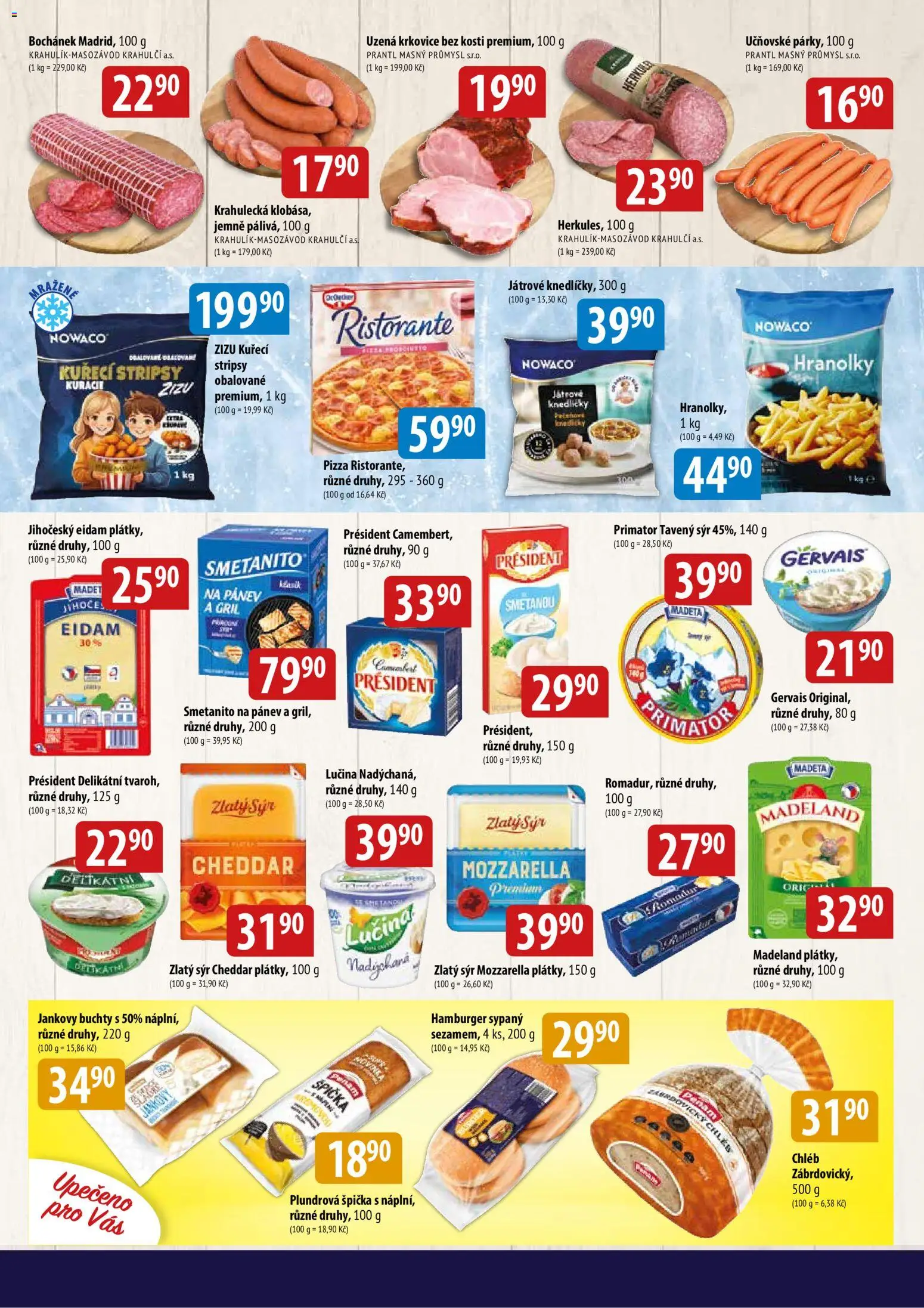 BALA velký leták Holba + od 24.06.2026 | Strana: 3 | Produkty: Pánev, Romadur, Krkovice, Cheddar