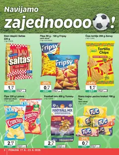 KTC Katalog - Pregled kataloga iz trgovine KTC, vrijedi od 17.06.2026 | Stranica: 2 | Proizvodi: Flips, Paprika, Čips, Krekeri
