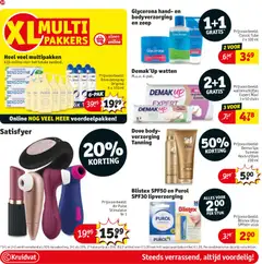 Demak'Up watten, M.u.v. 4-pak. - Voorbeeld van een folder van Kruidvat, geldig van 26.05.2026 | Pagina: 42 | Producten: Deodorant, Kan, Pads, Zeep