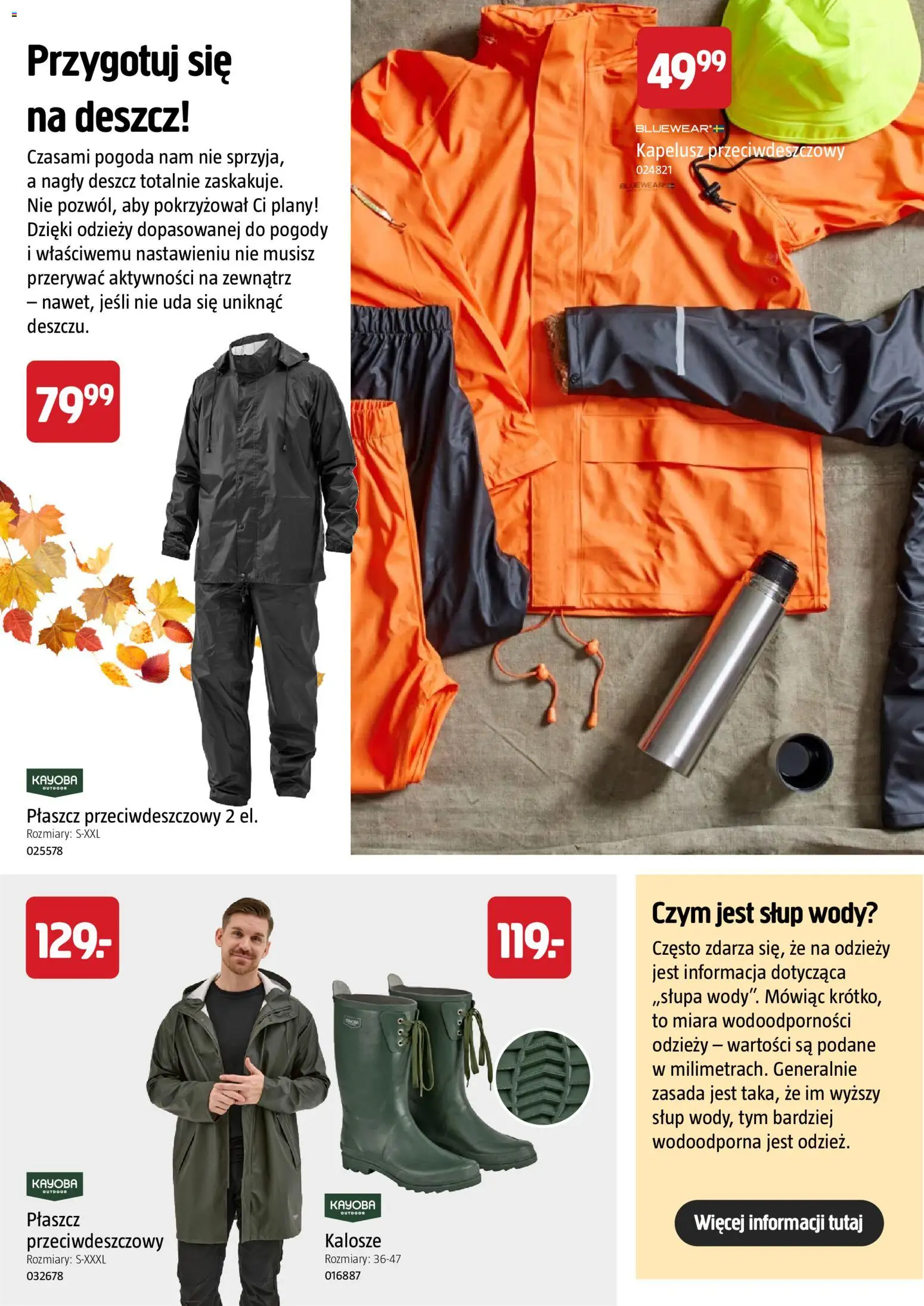 Jula gazetka - Rozpocznij jesienne majsterkowanie od 10.09.2026 | Strona: 42 | Produkty: Płaszcz, Kalosze, Kapelusz