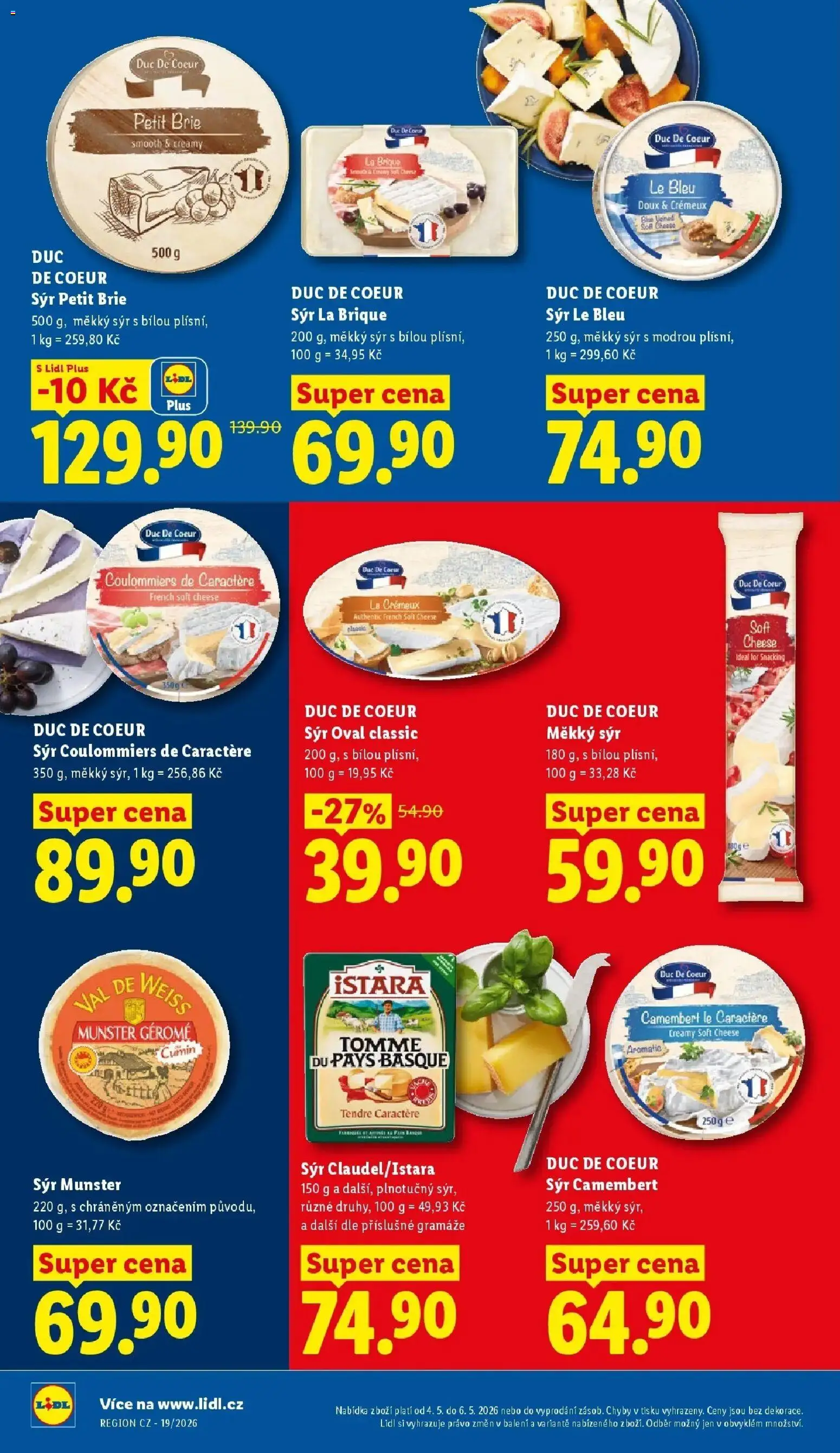 Lidl leták od 04.05.2026 - Nový akční leták | Strana: 16 | Produkty: Vál, Sýr, Brie, Camembert