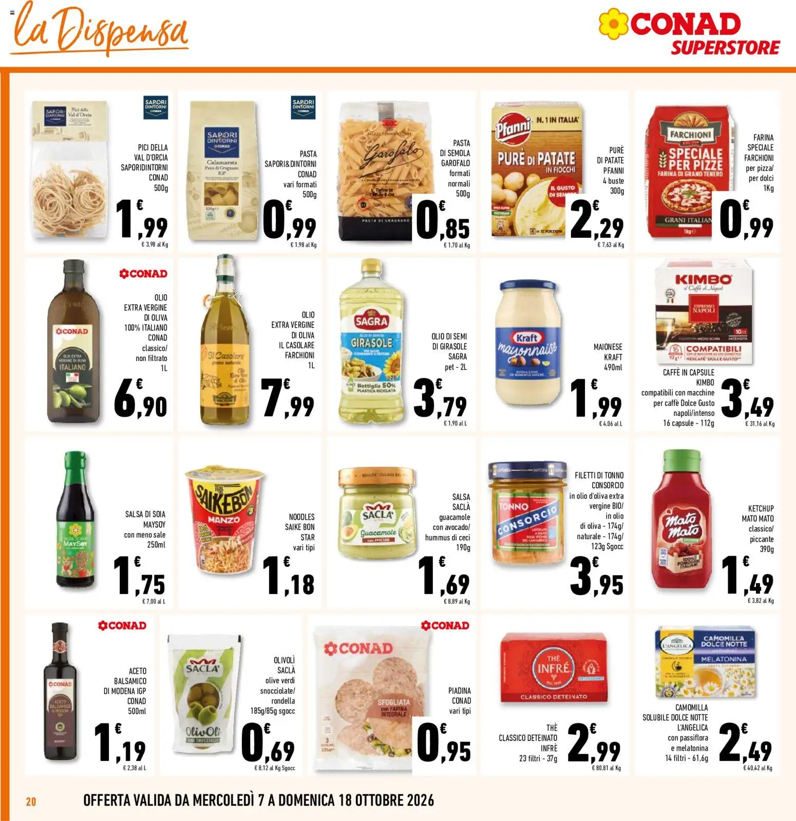 Volantino Conad del 07/10/2026 | Pagina: 20