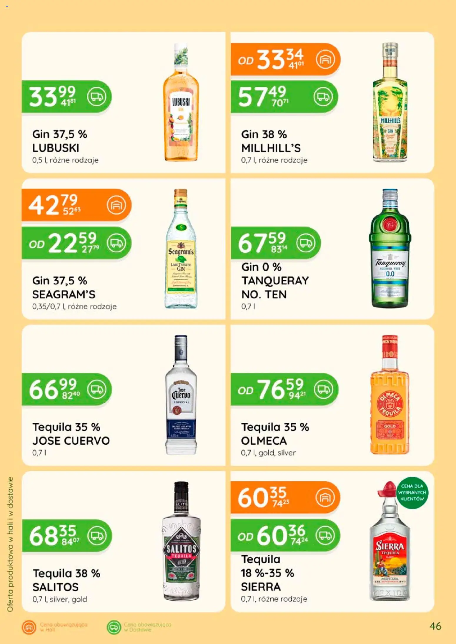 Eurocash gazetka - Katalog Alkoholowy od 01.08.2026 | Strona: 46 | Produkty: Tequila, Gin