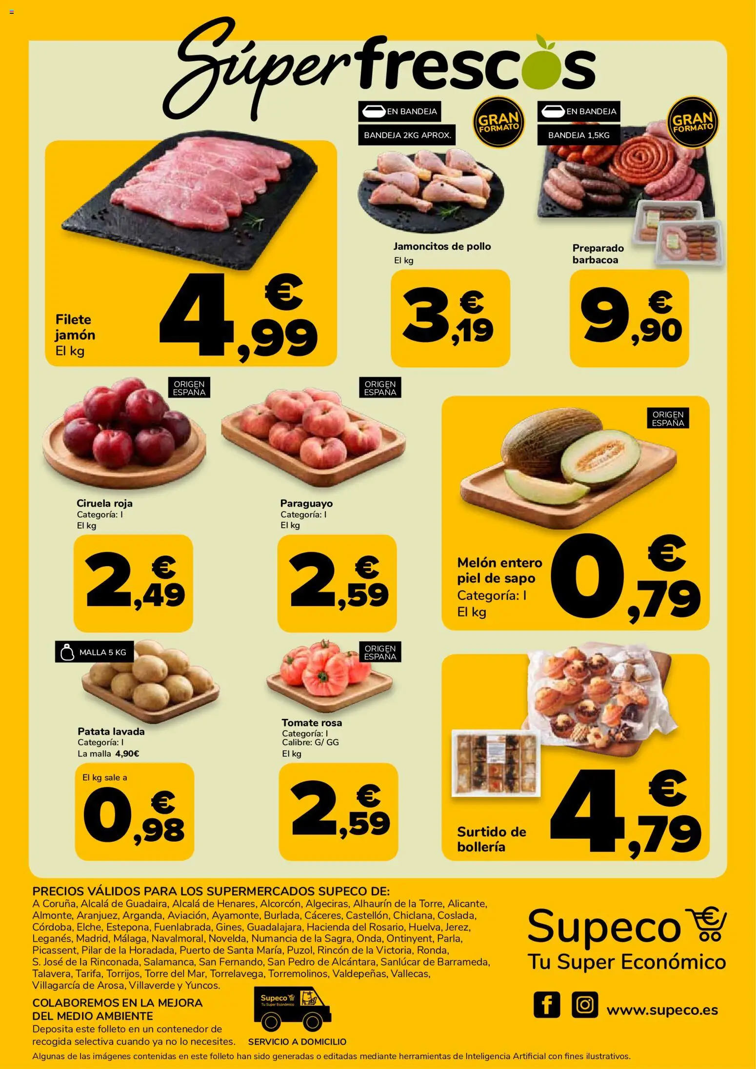 Supeco - folleto │ válido desde el 16/07/2026 | Página: 4 | Productos: Jamón, Barbacoa, Filete, Bandeja