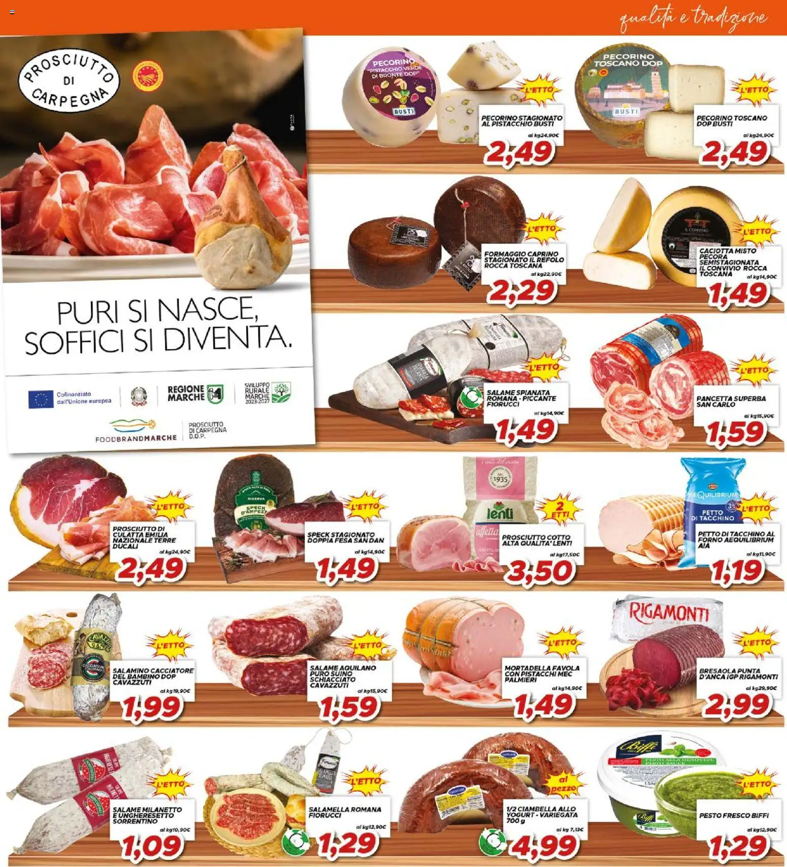 Volantino Ma Supermercati del 08.05.2026 | Pagina: 3 | Prodotti: Speck, Formaggio, Forno, Pecorino