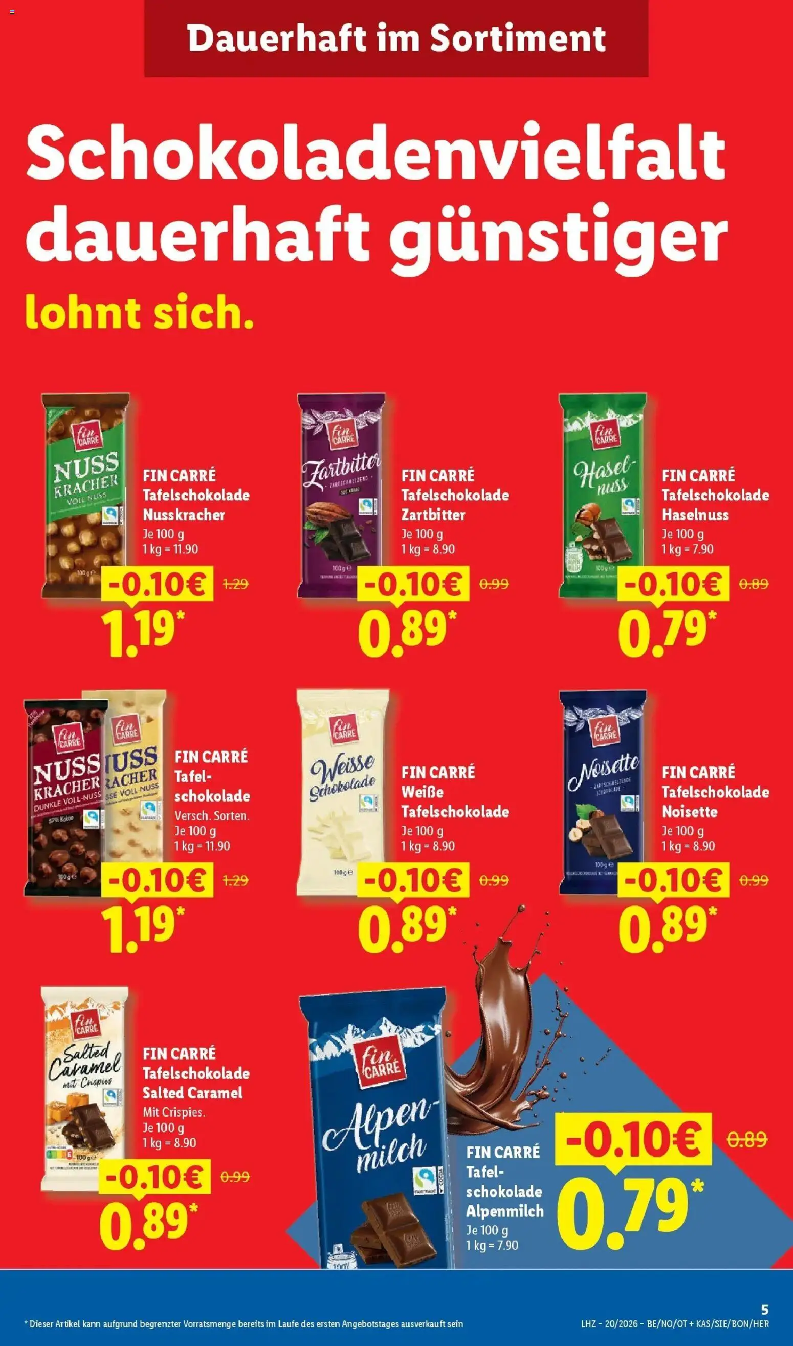 Lidl Prospekt Mahlow – gültig ab 11.05.2026 | Seite: 9 | Produkte: Milch, Schokolade