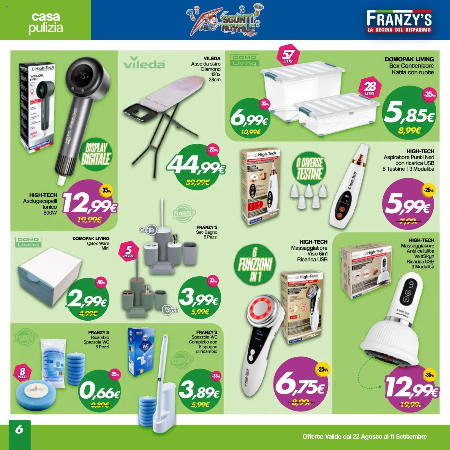 Volantino Franzy's del 22/08/2026 | Pagina: 6