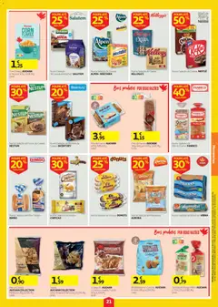 Pré-visualização Auchan folheto válido de 20/08/2026 | Página: 21 | Produtos: Agua, Cacau, Weetabix, Nestlé