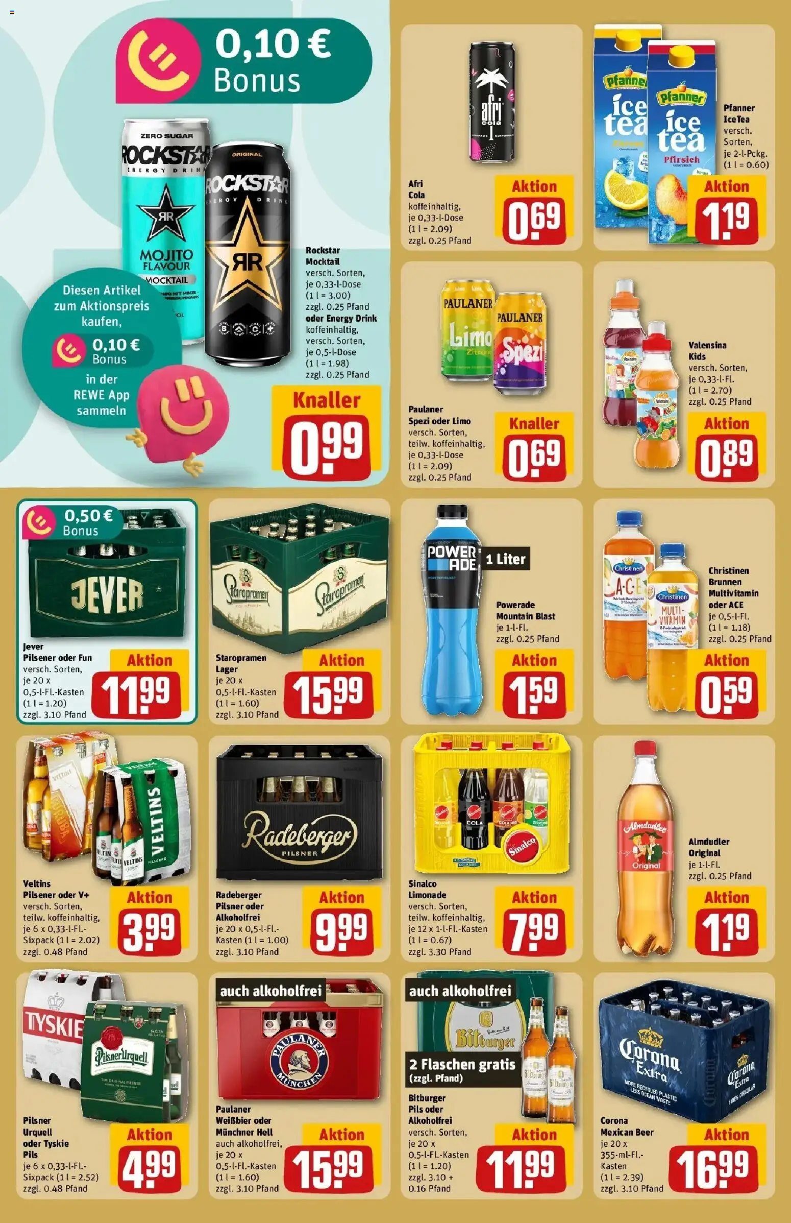 Rewe Prospekt Berlin / Gesundbrunnen – gültig ab 06.07.2026 | Seite: 22 | Produkte: Tyskie, Valensina, Pilsner urquell, Powerade