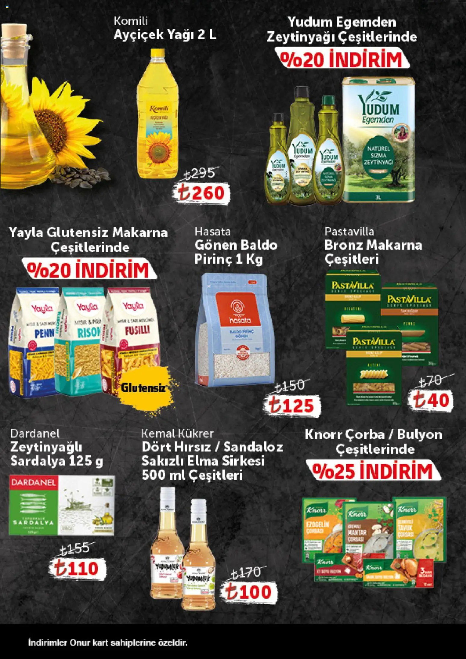 Onur Market - Katalog Gurme - 29 Eylül 2026 tarihinden itibaren geçerlidir | Sayfa: 7 | Ürünler: Elma sirkesi, Elma, Makarna, Zeytinyağı