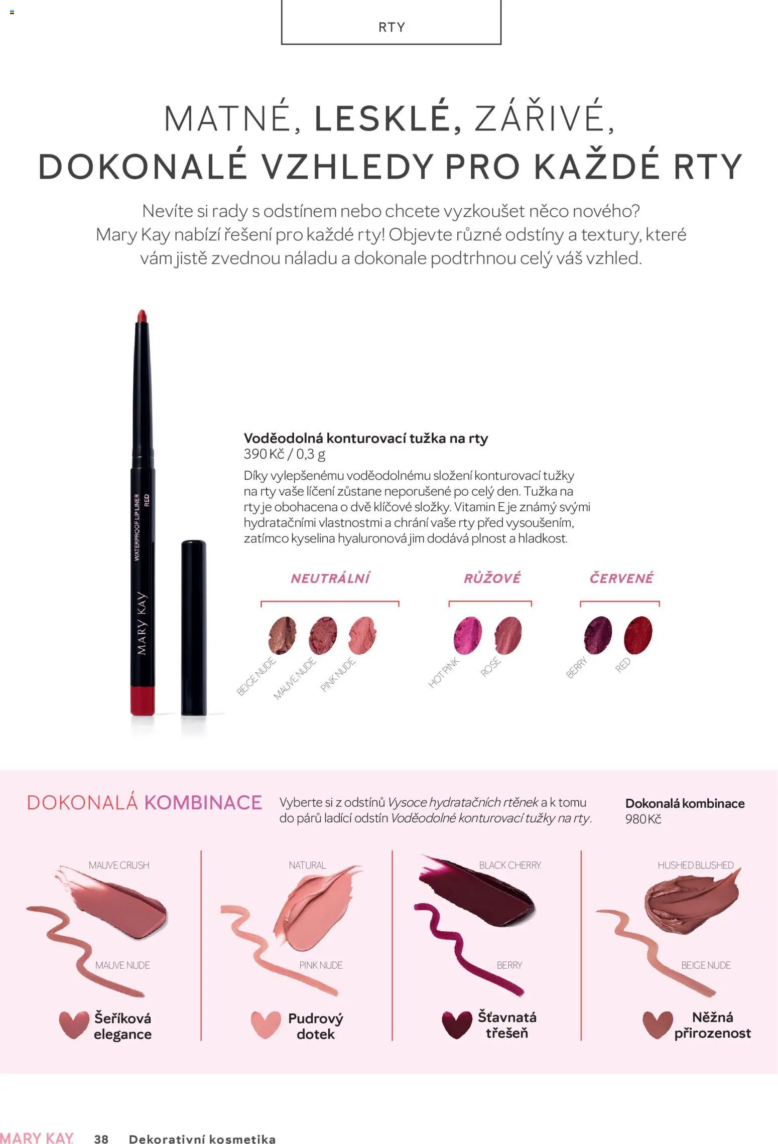 Mary Kay kniha o kráse od 01.07.2026 | Strana: 38 | Produkty: Tužka