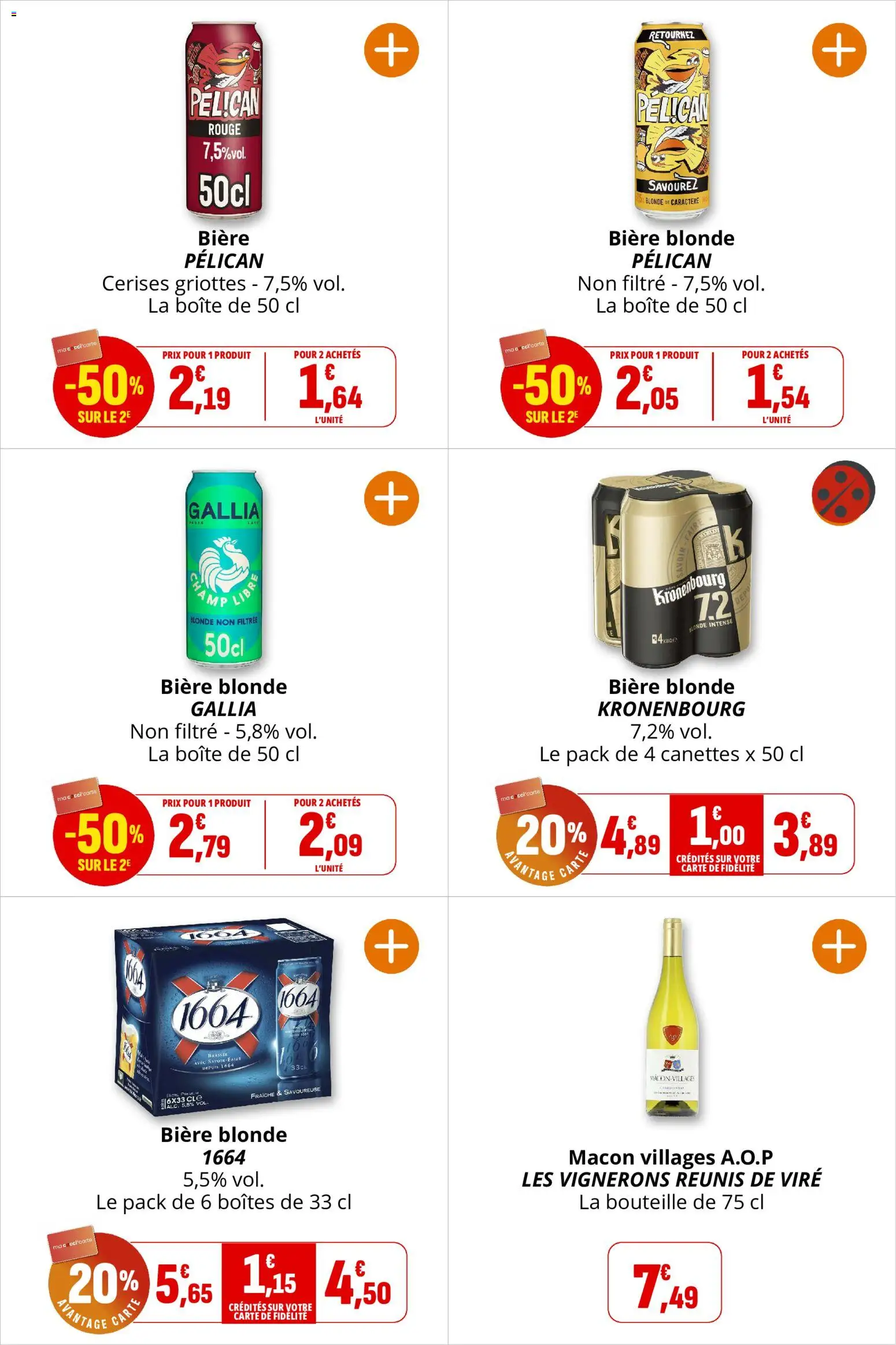 {H1} | Page: 32 | Produits: Biere blonde 1664, Filtre, Cerises, Bière