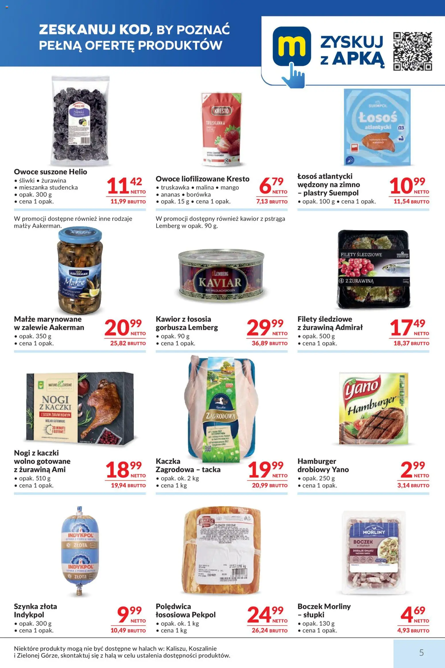 Makro gazetka od 13.10.2026 | Strona: 5 | Produkty: Wolno gotowane, Boczek, Małże, Owoce