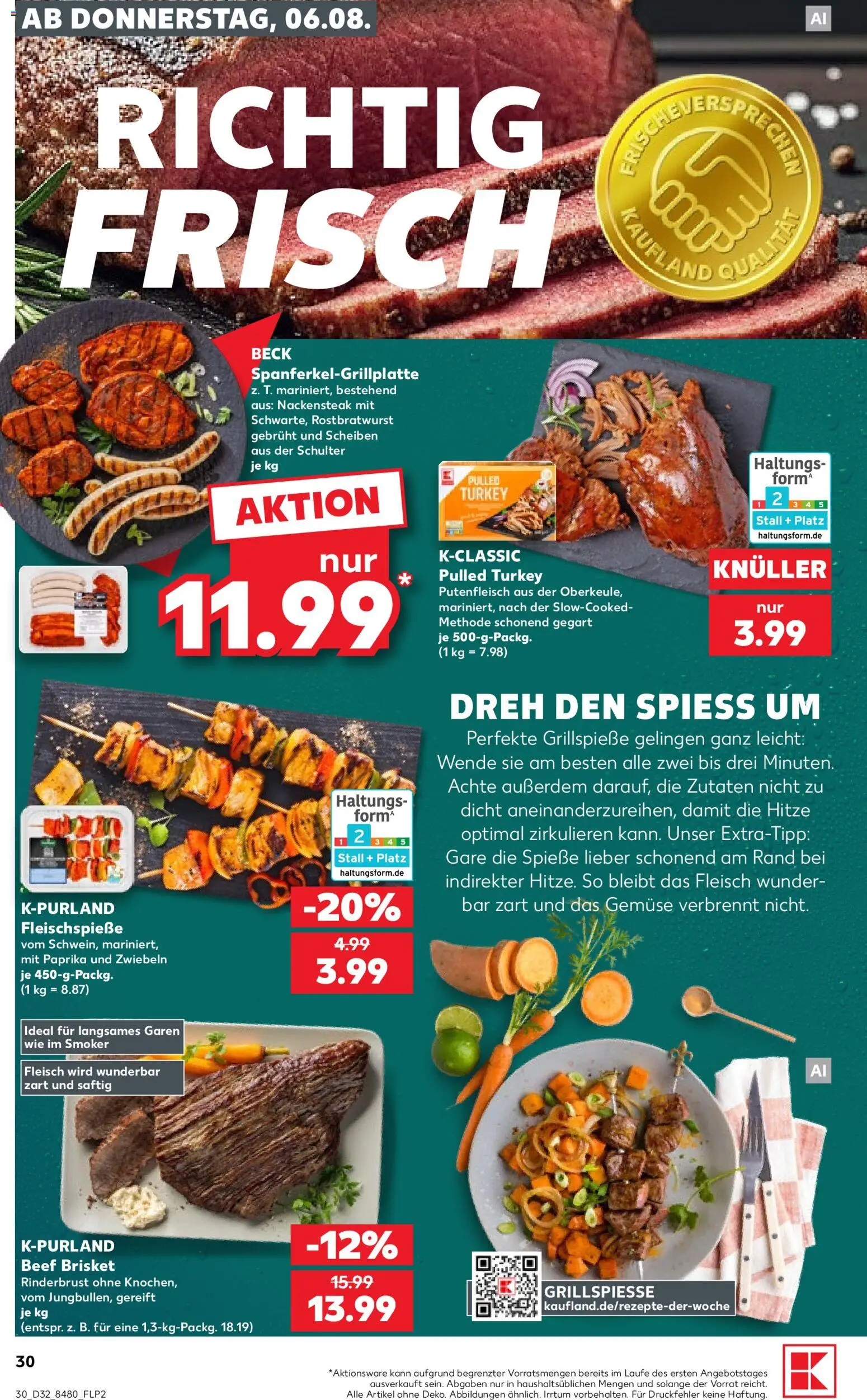 Kaufland Německo leták - Speyer od 06.08.2026 | Strana: 30 | Produkty: Paprika, Forma