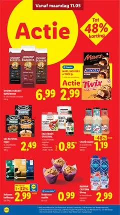 MARS, SNICKERS of TWIX ijs, 5 stuks per verpakking - Voorbeeld van een folder van Lidl, geldig van 11.05.2026 | Pagina: 16 | Producten: Yoghurt, Koffiebonen, Muffin, Aardbei