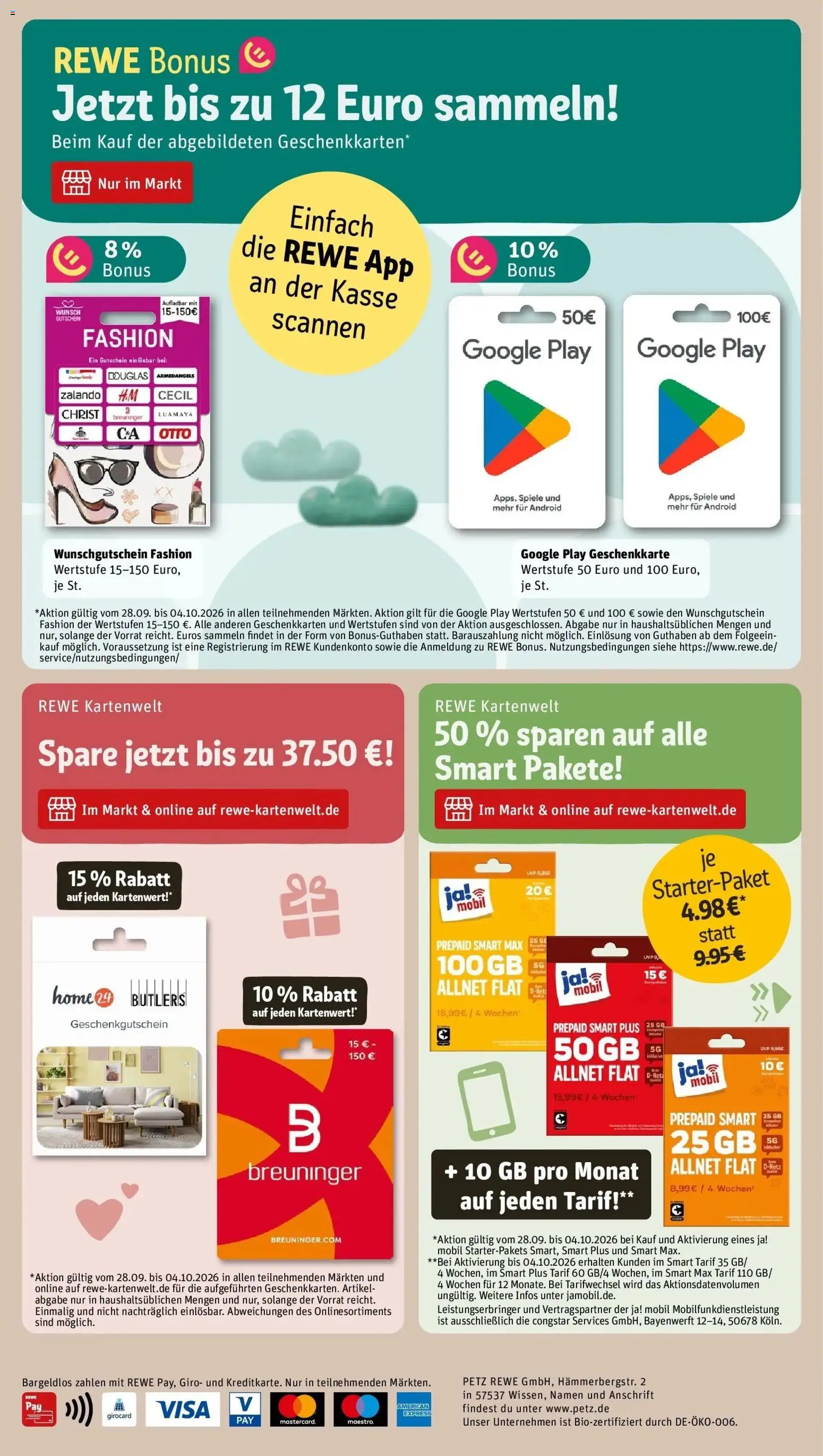 REWE Prospekt ab 28.09.2026 zum Blättern » Angebote | Seite: 38