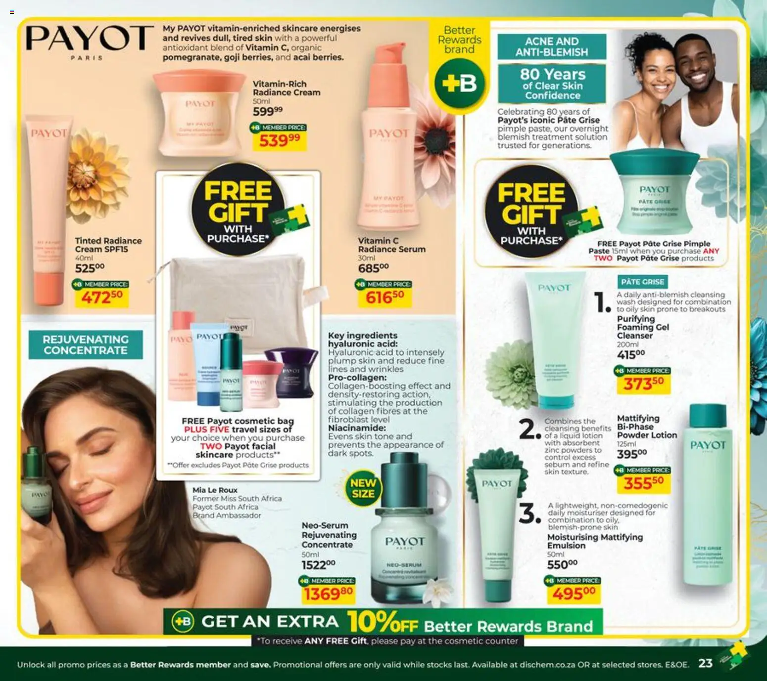 New Dis-Chem catalogue – valid from 20/08/2026 | Page: 23 | Products: Bag, Ingredients, Powder, Cream