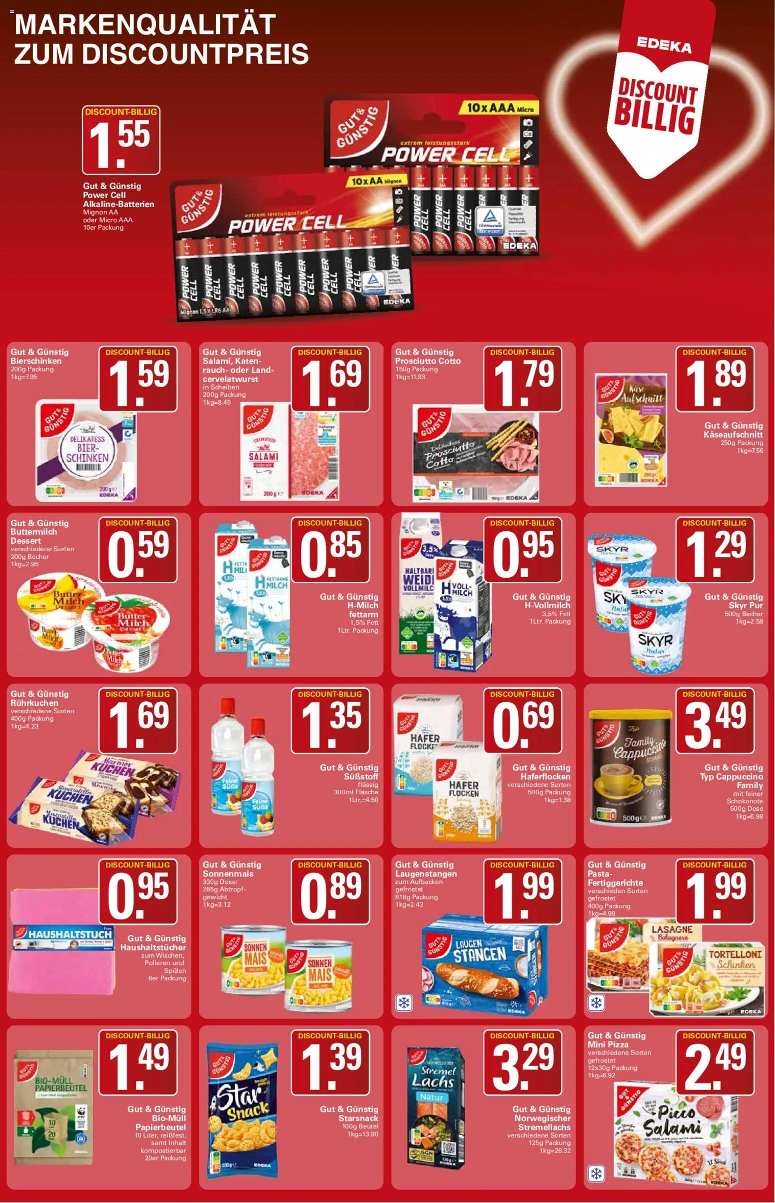 WEZ Prospekt – gültig ab 31.08.2026 | Seite: 15 | Produkte: Käse, Fertiggerichte, Salami, Flocken