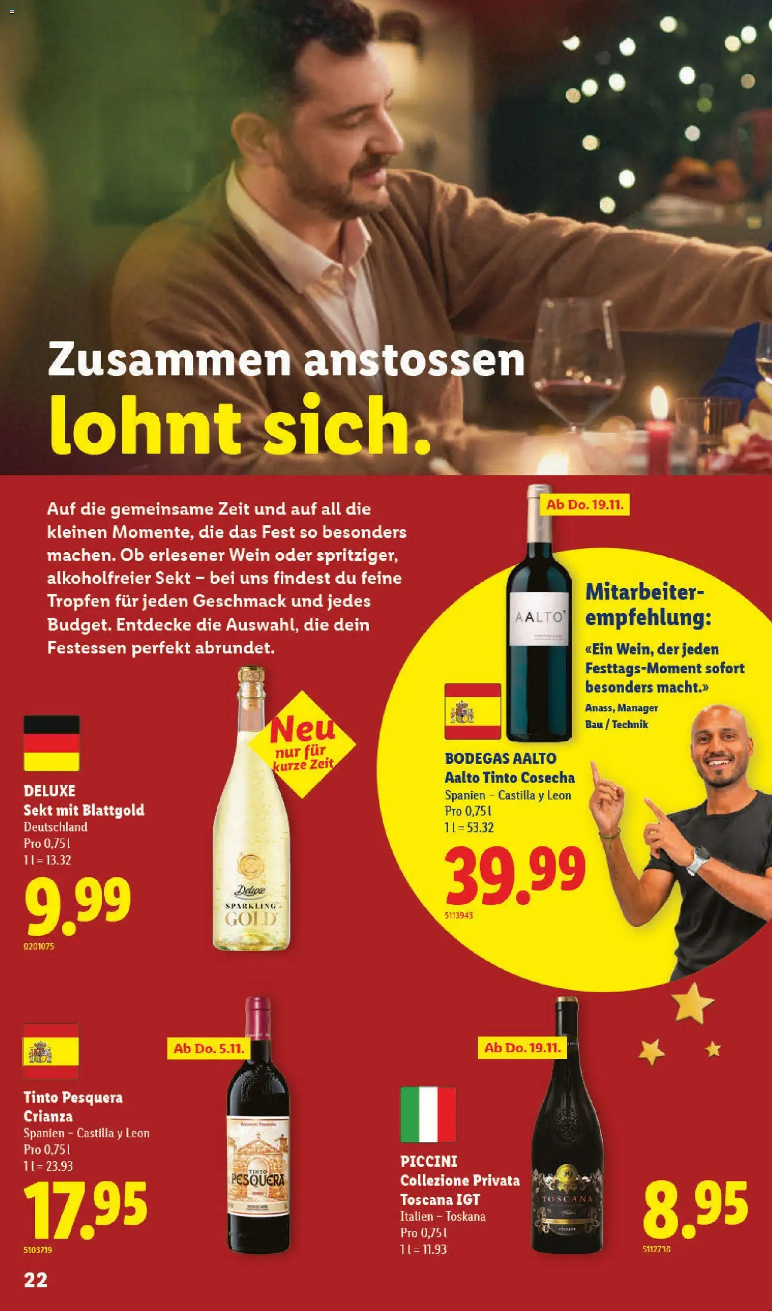 Lidl aktionen Festliche Spezialitäten – gültig ab 29.10.2026 | Seite: 22