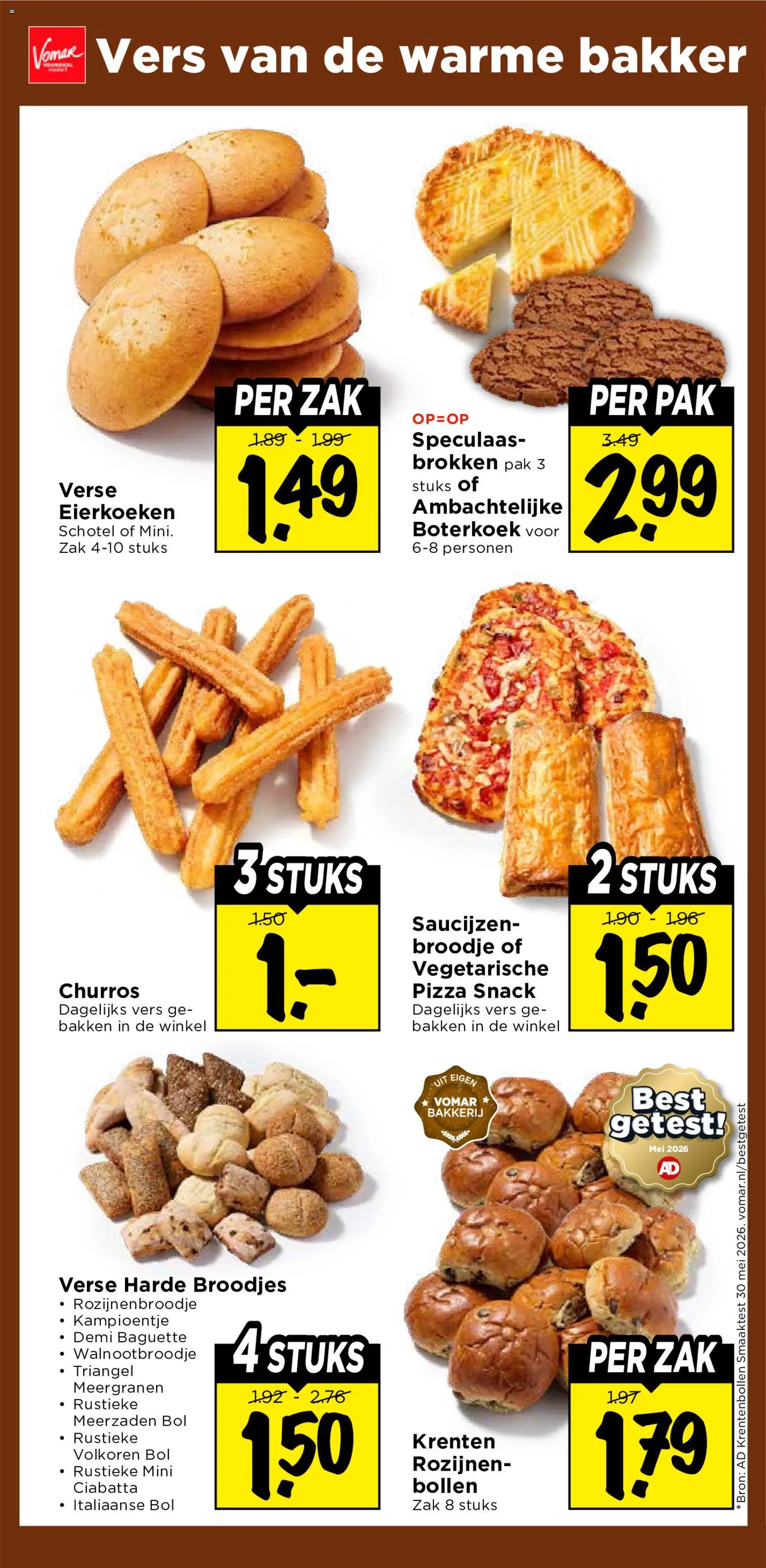{H1} | Pagina: 27 | Producten: Pizza, Baguette, Rozijnen, Bol