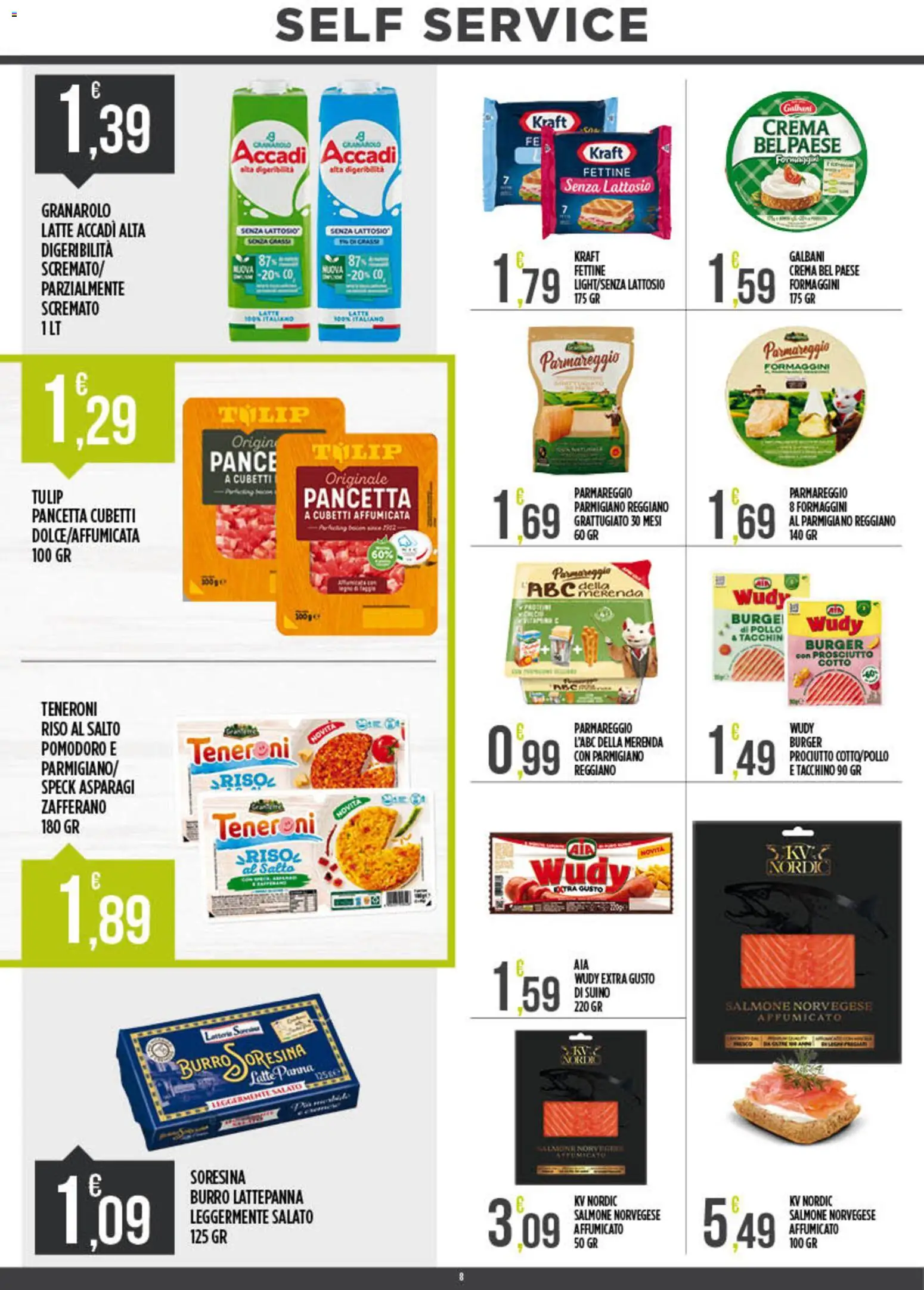 Volantino Euroesse del 04.05.2026 | Pagina: 8 | Prodotti: Prosciutto Cotto, Pollo, Pancetta, Pomodoro