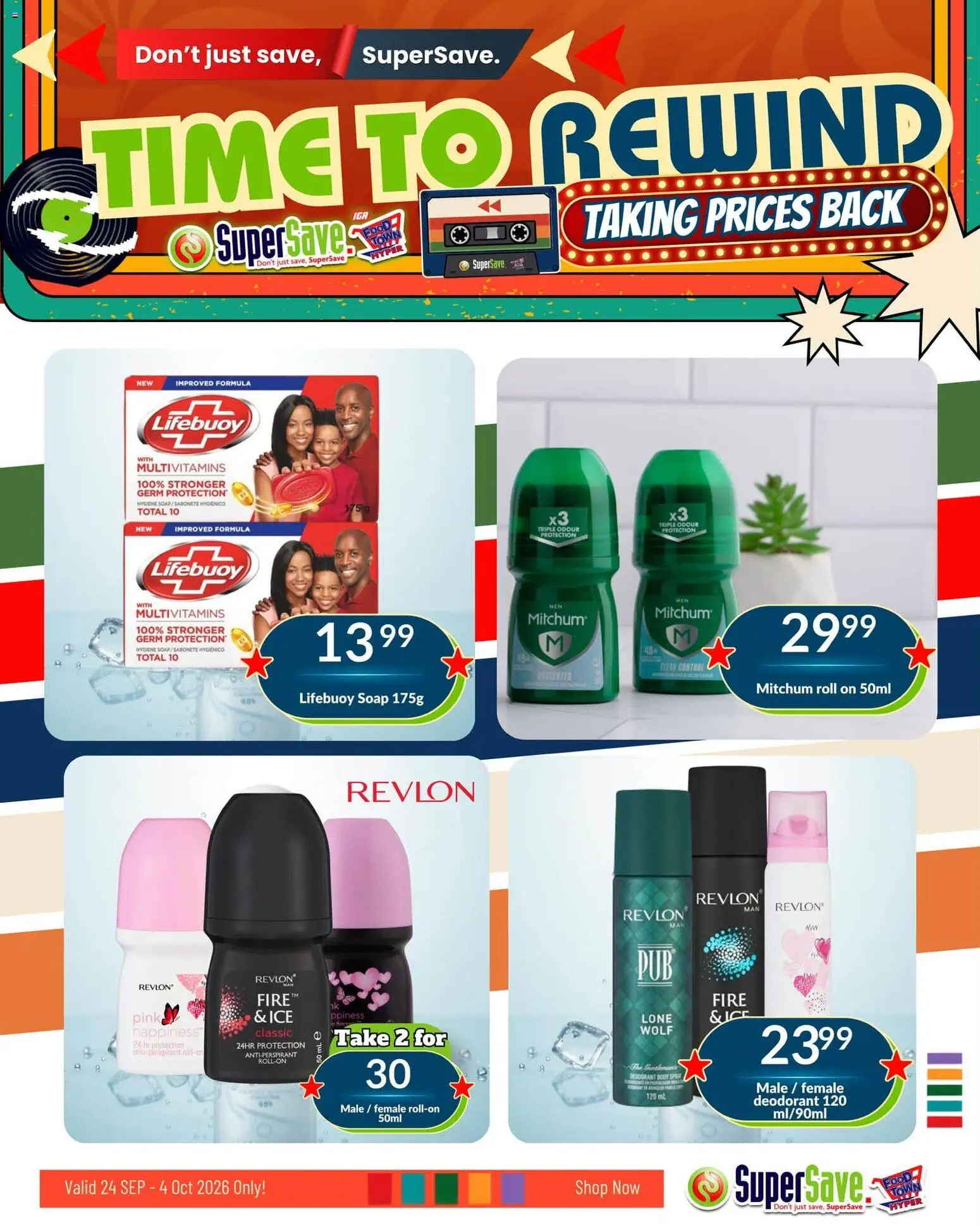 New Super Save catalogue – valid from 24/09/2026 | Page: 58 | Products: Multivitamins, Soap, Deodorant, Antiperspirant