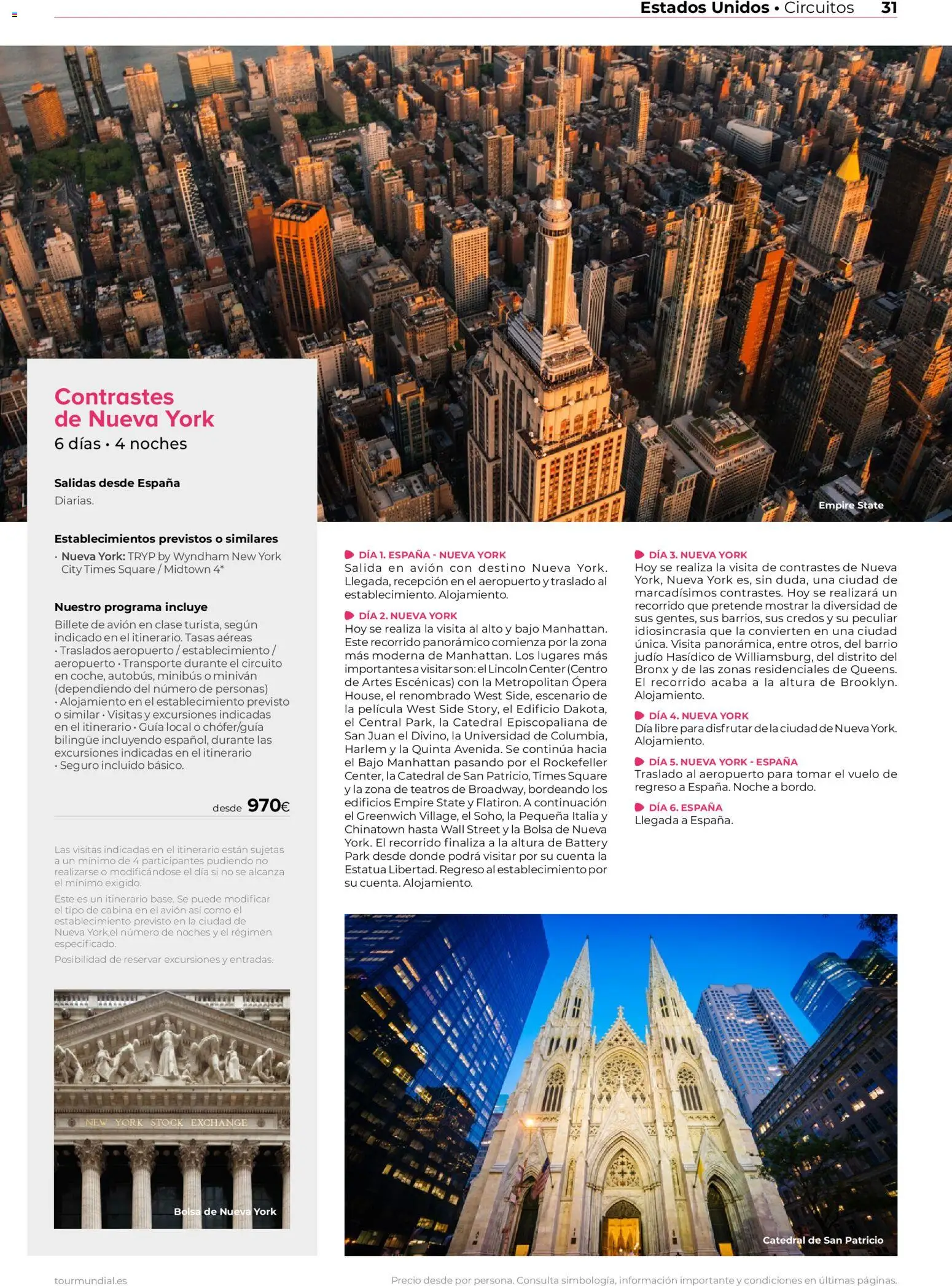 Viajes El Corte Inglés Norteamérica y Caribe │ válido desde el 01/01/2026 | Página: 31 | Productos: Bolsa