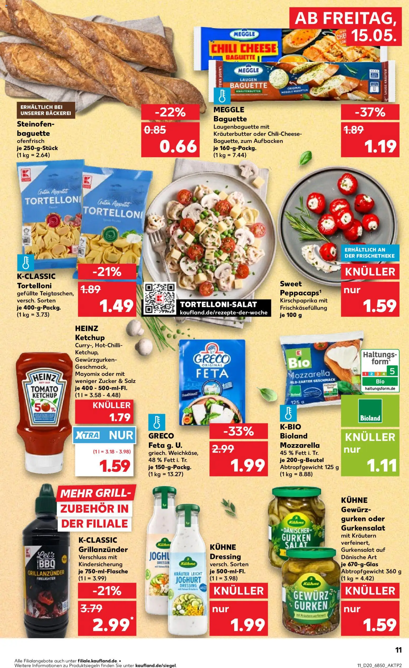 Kaufland Prospekt Stuttgart	 – gültig ab 15.05.2026 | Seite: 11 | Produkte: Heinz ketchup, Dressing, Baguette, Ketchup