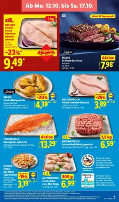 METZGERFRISCH Frische Schweine-Schnitzel, Je 600 g; 1 kg = 6.48 ab 12.10.2026 gültig | Seite: 15 | Produkte: Brot, Tiger garnelen, Steak, Fleisch
