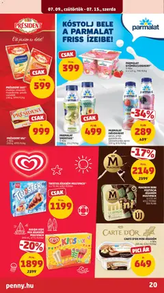 TWISTER JÉGKRÉM MULTIPACK*, 4 x 70 ml, 4282 Ft/liter - amely érvényes a következő dátumtól: 2026.07.09. | Oldal: 24