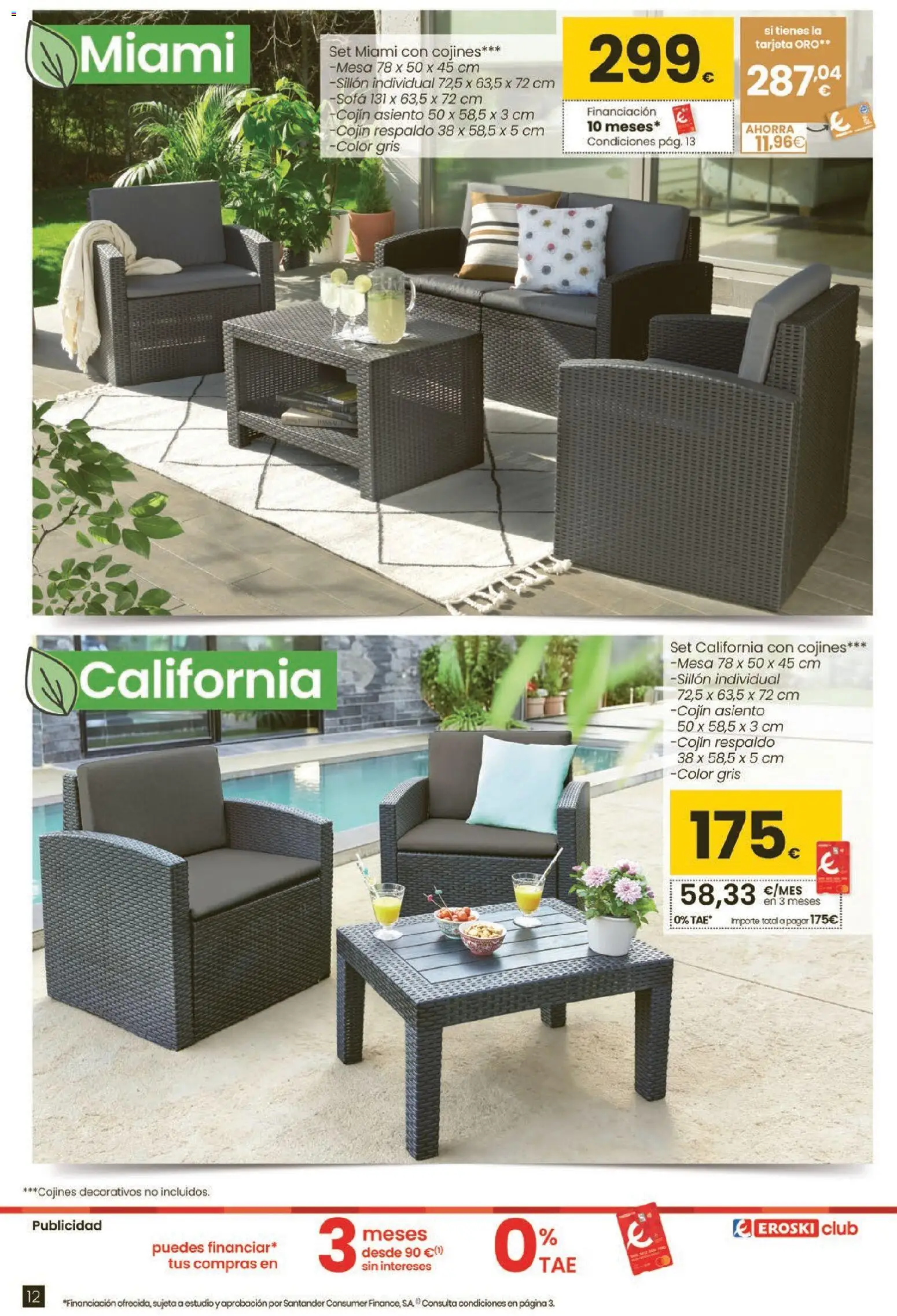 Eroski Qué planazo │ válido desde el 26.03.2026 | Página: 12 | Productos: Cojín, Sofá, Sillón, Mesa