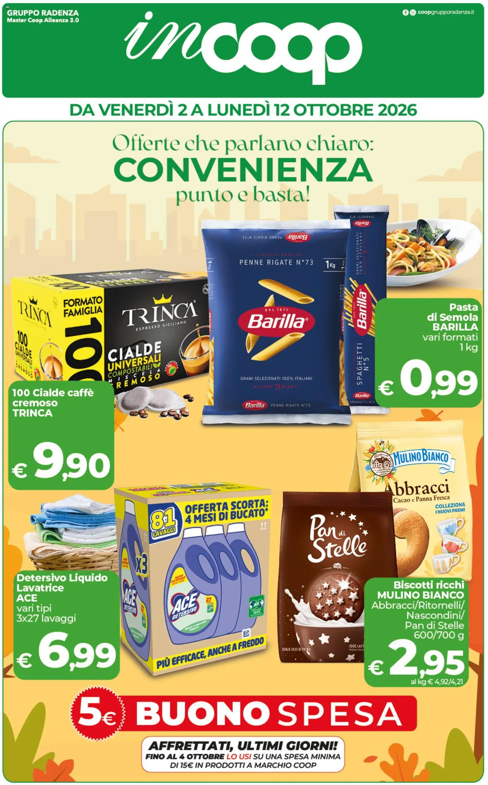Coop inCoop Sicilia Venerdì 2 Ottobre