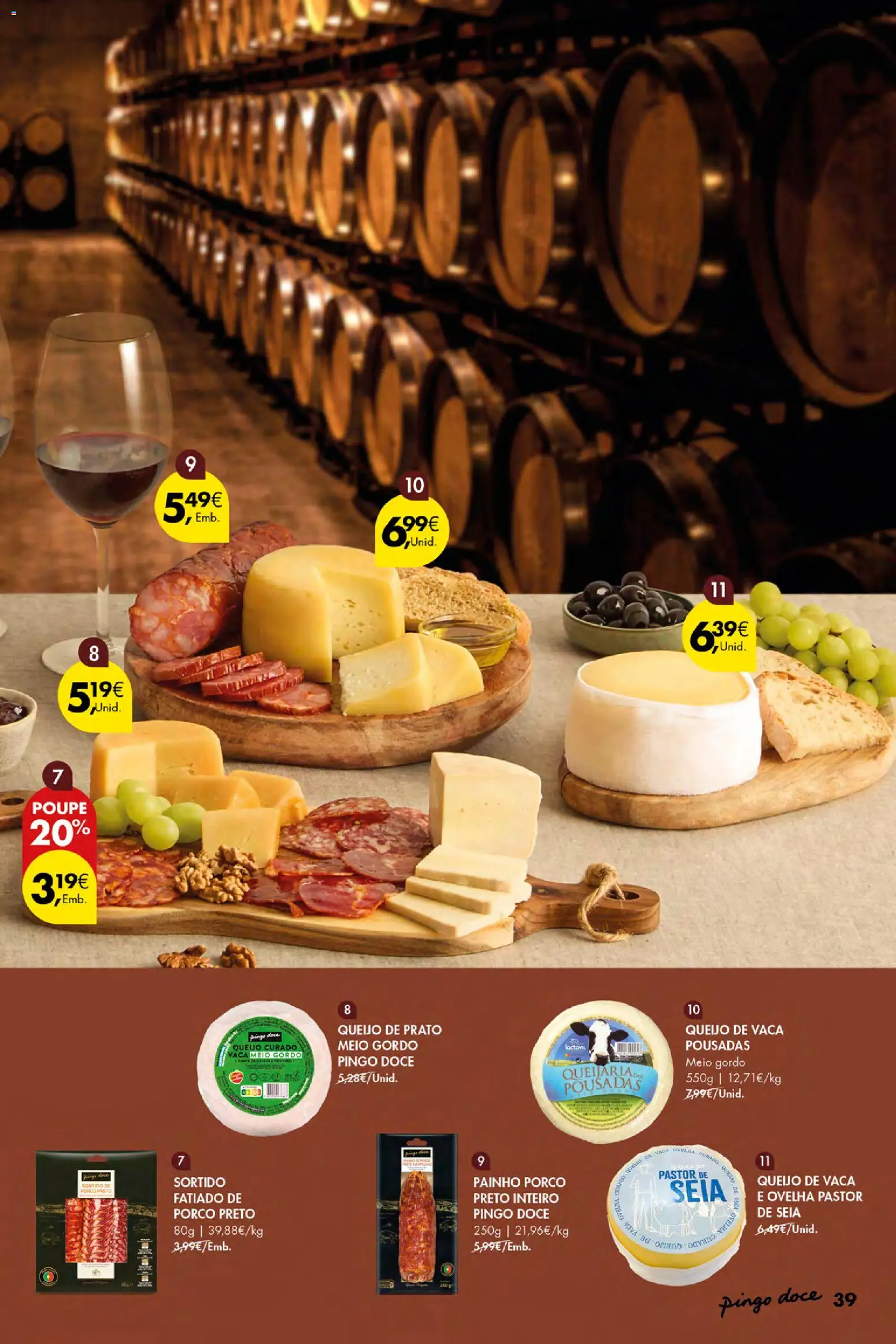 Pingo Doce Vinhos e Sabores de Portugal Açores │ válido de 17/09/2026 | Página: 39 | Produtos: Queijo, Queijo curado