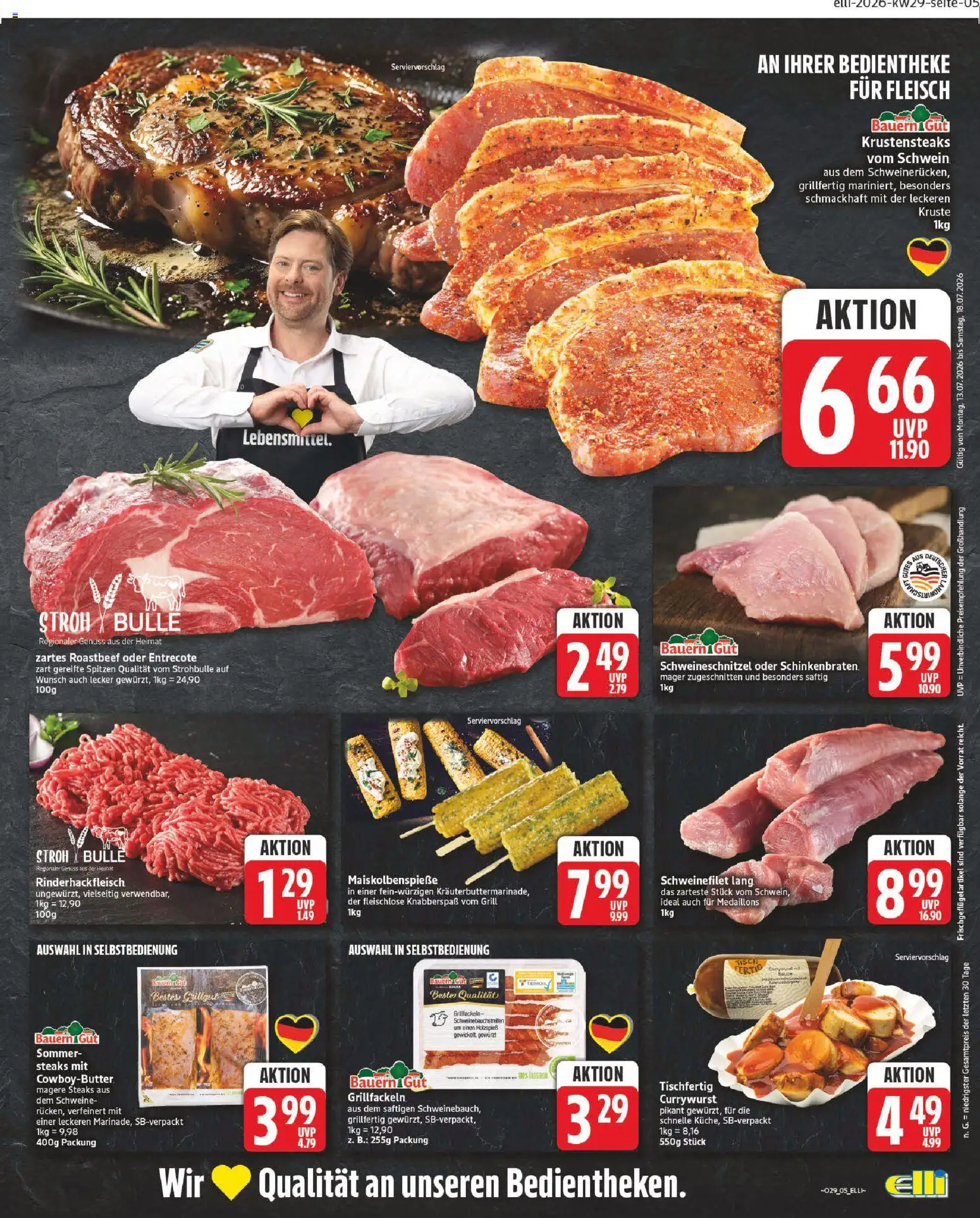 Elli Markt Prospekt Lippstadt – gültig ab 13.07.2026 | Seite: 5 | Produkte: Grill, Entrecote, Schweinefilet, Fleisch