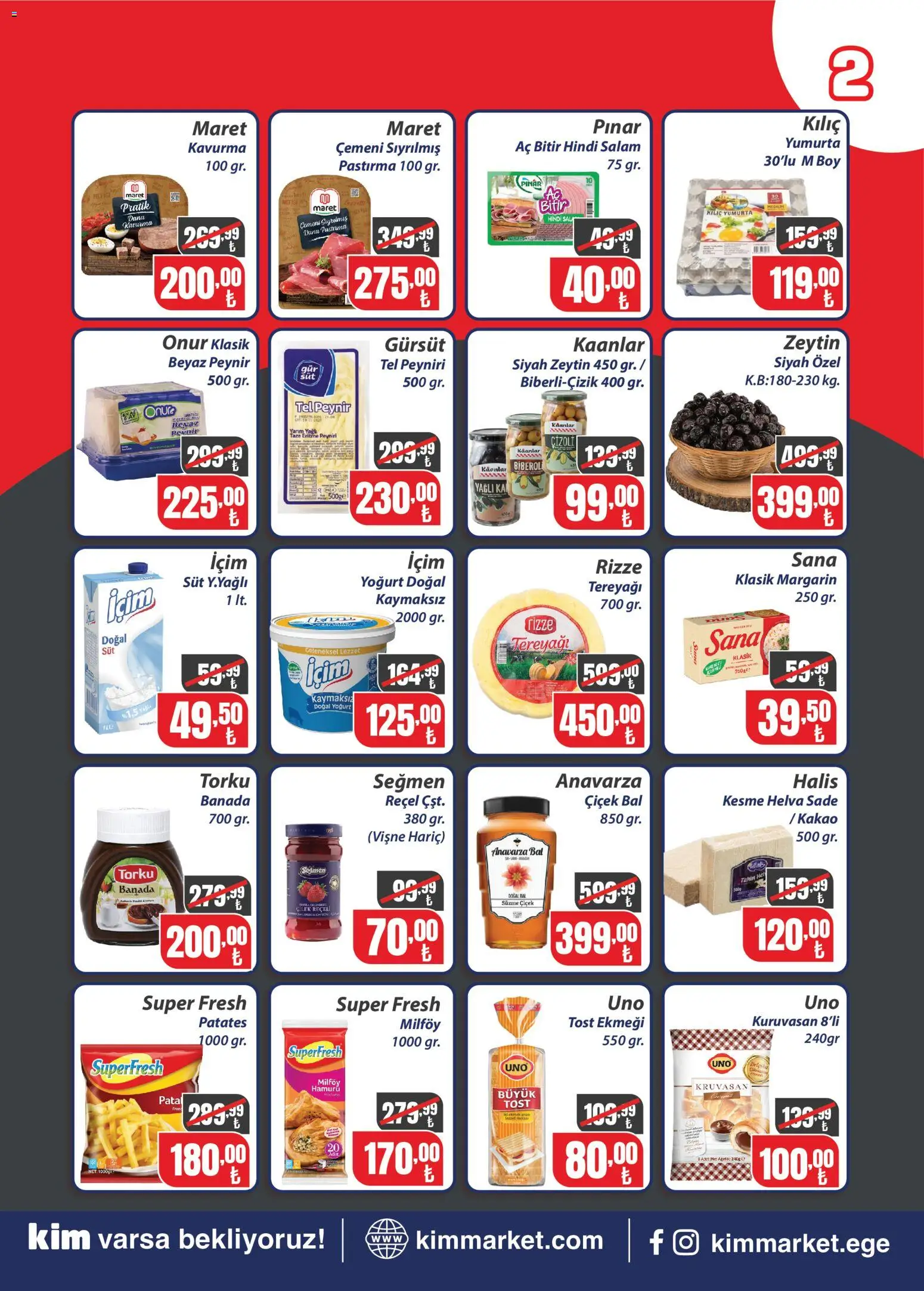Kim Market Katalog - Ege Insert - 07 Ekim 2026 tarihinden itibaren geçerlidir | Sayfa: 2