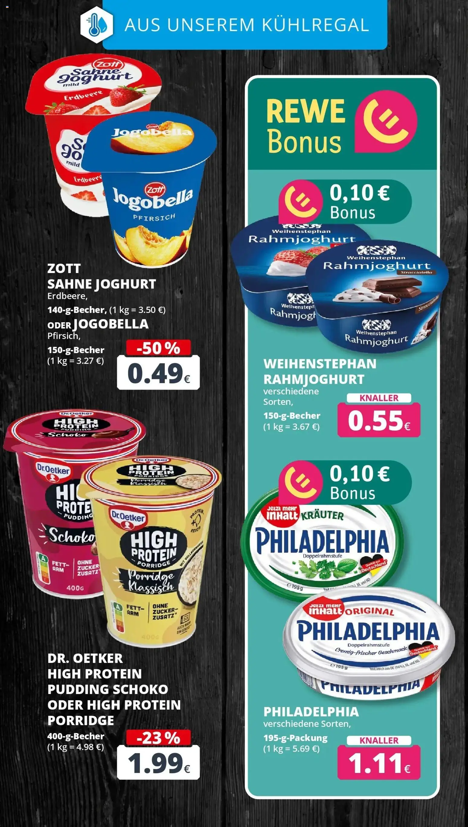 REWE Prospekt ab 19.10.2026 zum Blättern » Angebote | Seite: 17 | Produkte: Milch, Philadelphia, Pudding, Sahne