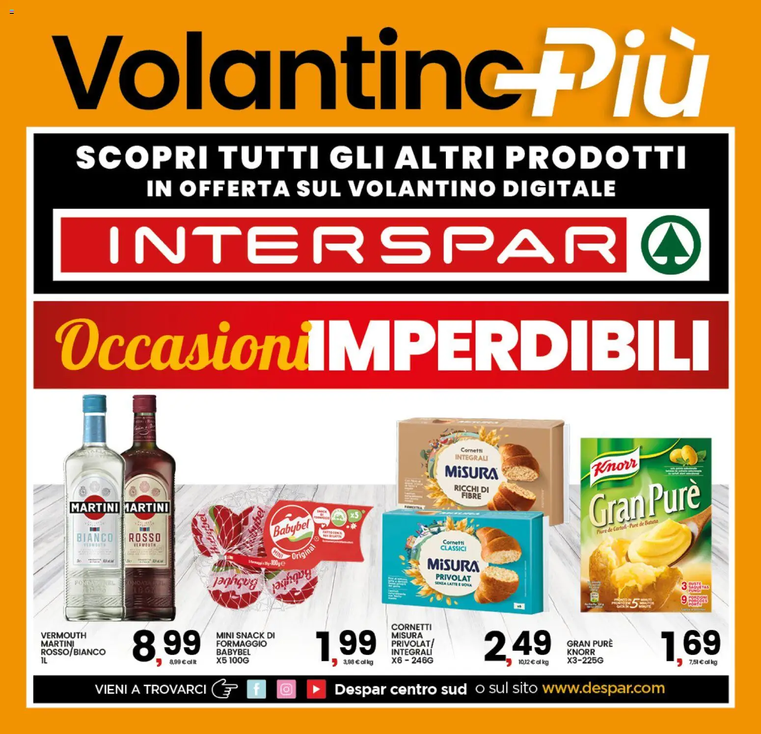 Volantino Interspar del 12/10/2026 | Pagina: 21 | Prodotti: Uova, Latte, Formaggio, Martini